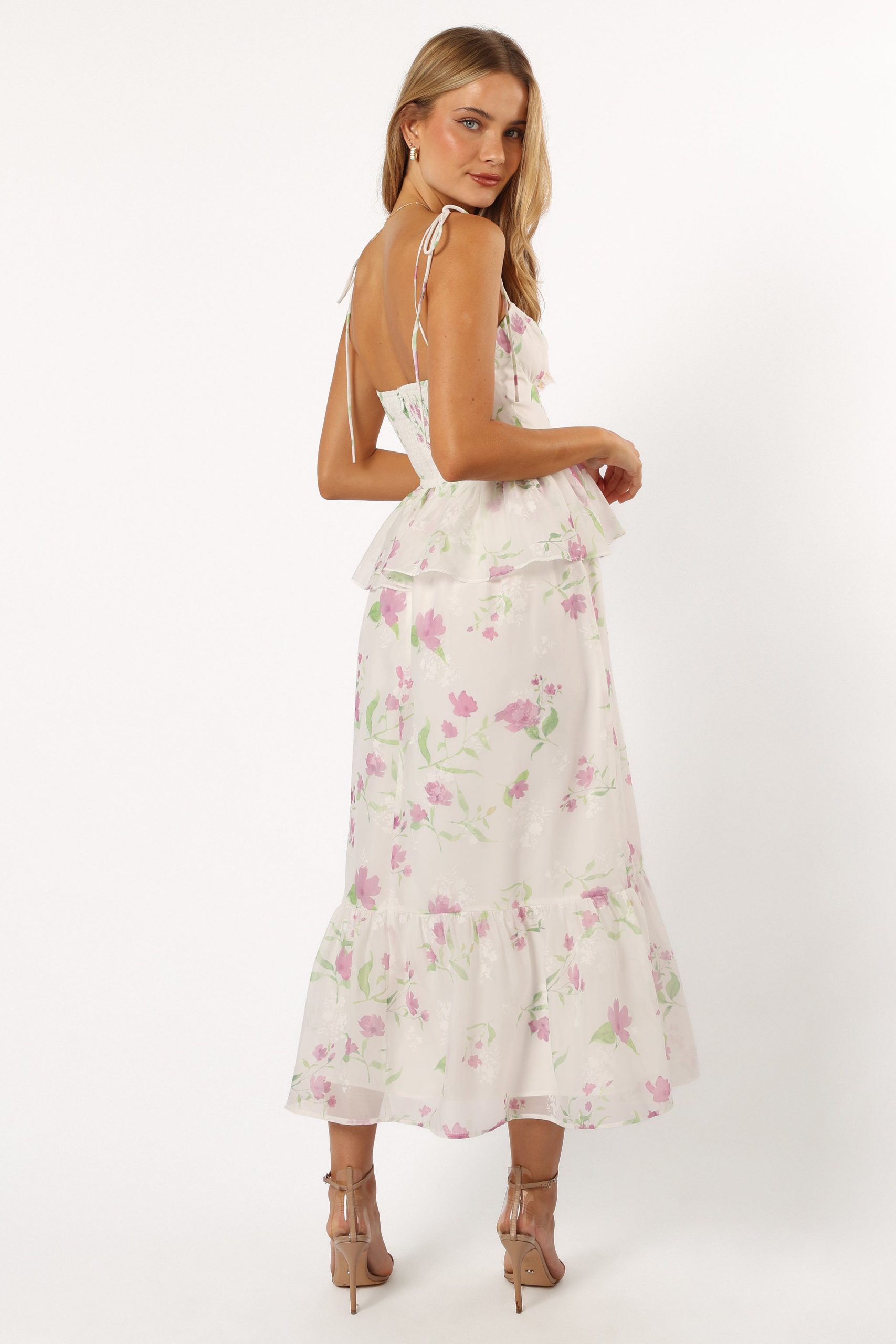 Armani Midi Dress - White Floral - Image 4