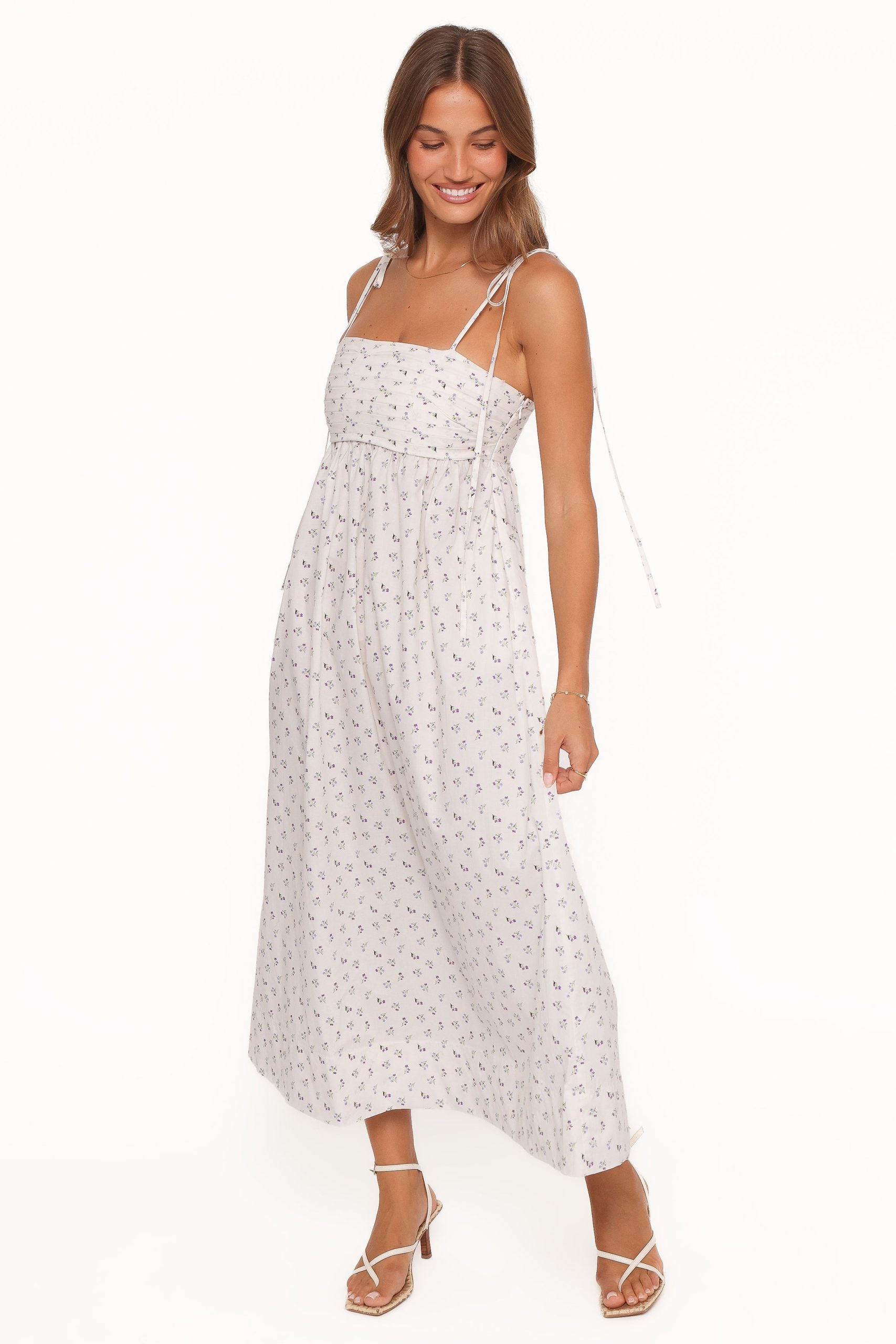 Ashtyn Maxi Dress - Purple Ditsy Floral - Image 4