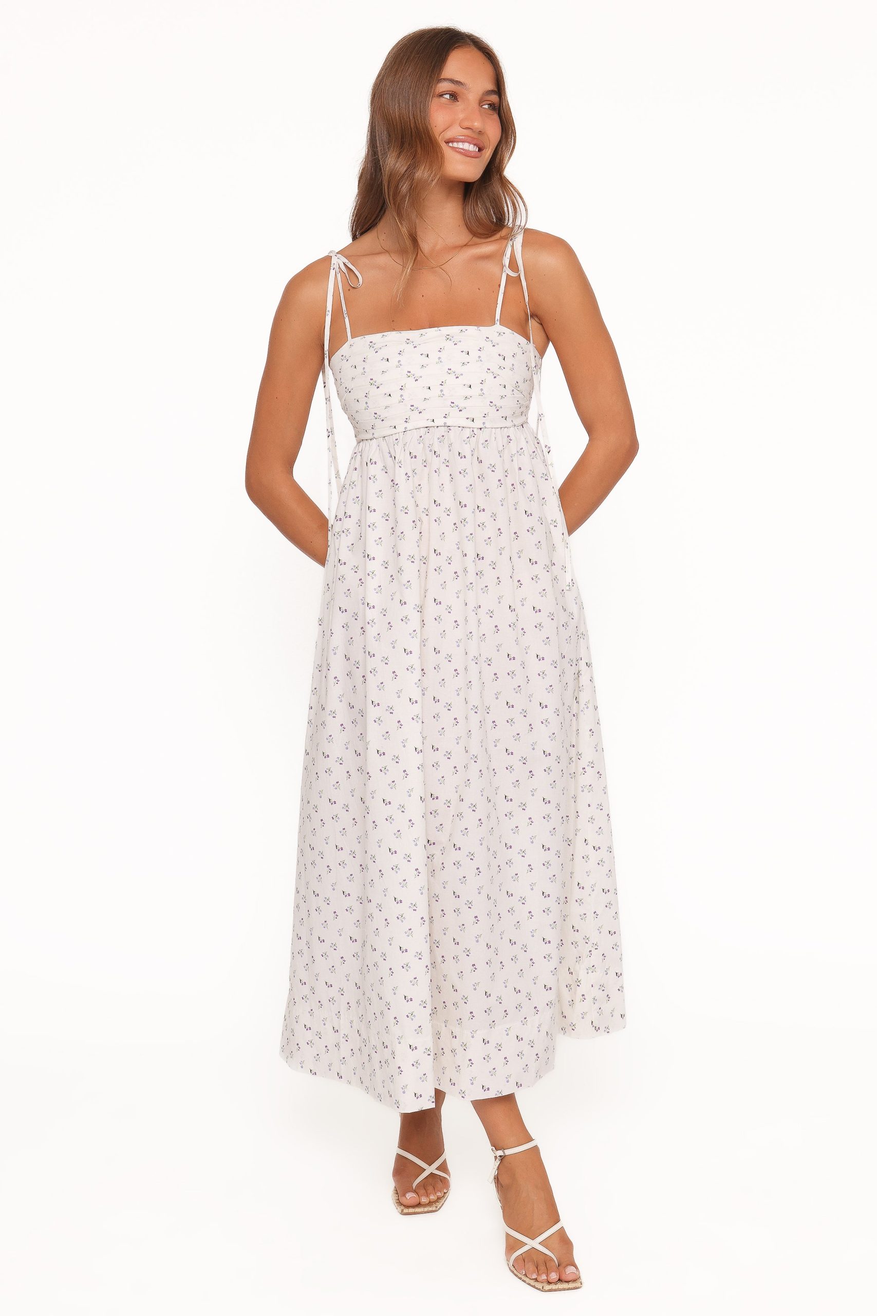 Ashtyn Maxi Dress - Purple Ditsy Floral - Image 2