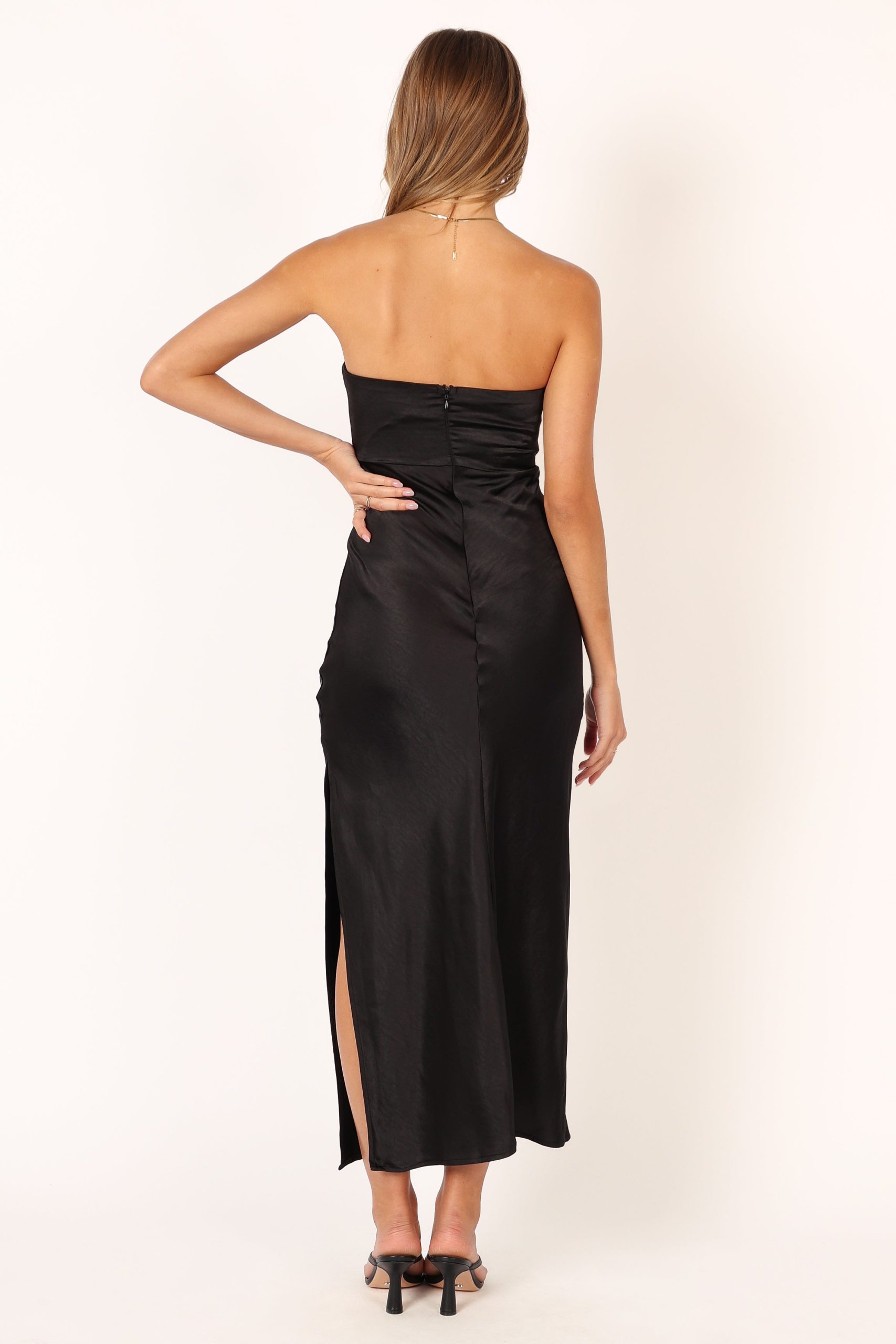 Audrey Strapless Maxi Dress - Black - Image 9