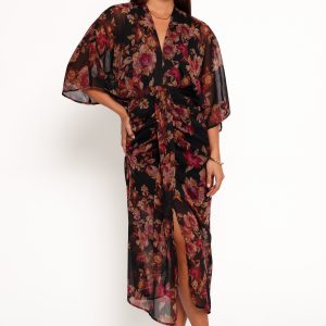 Audrina Maxi Dress - Deep Night Floral