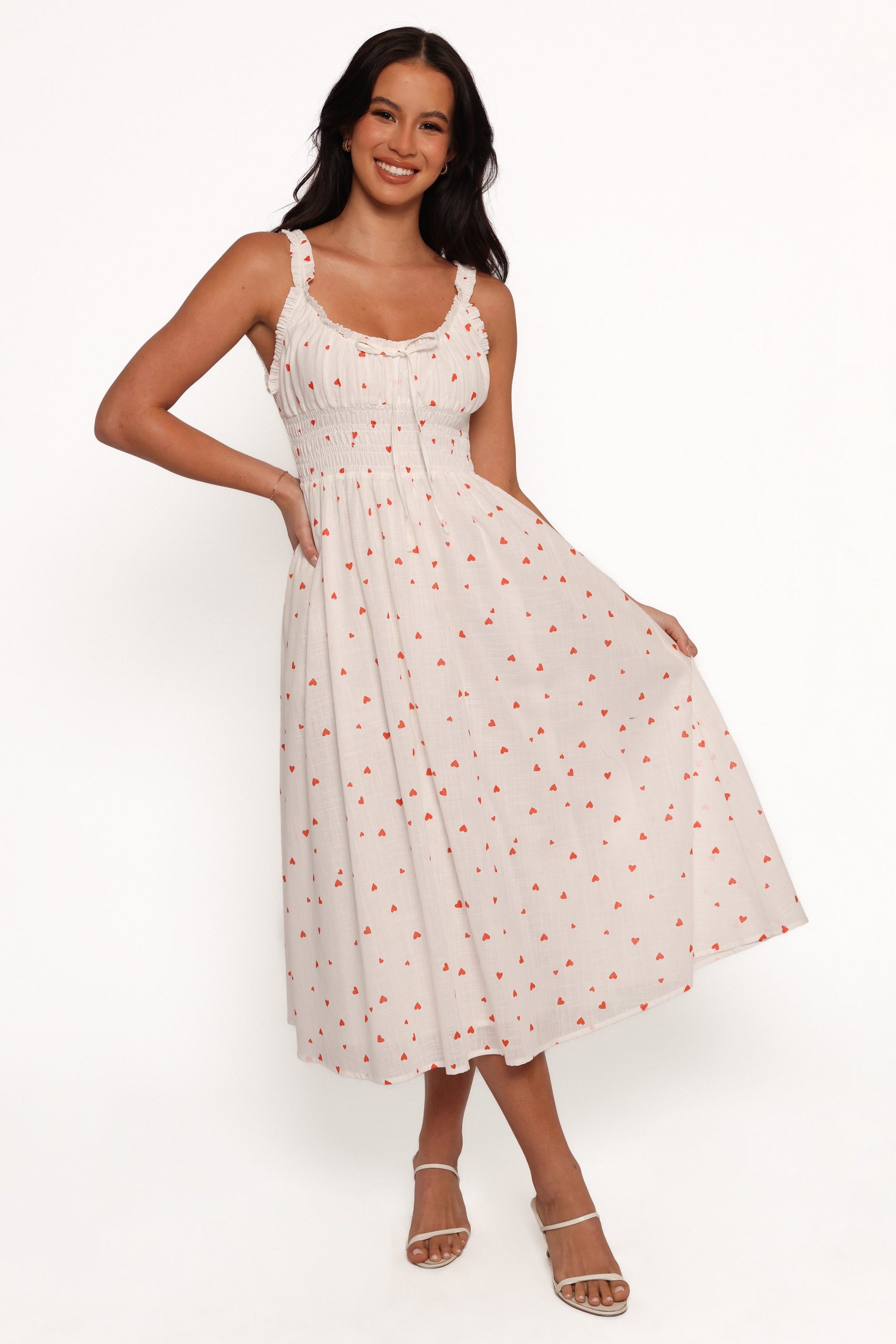 Auguste Midi Dress - Ditsy Heart - Image 3