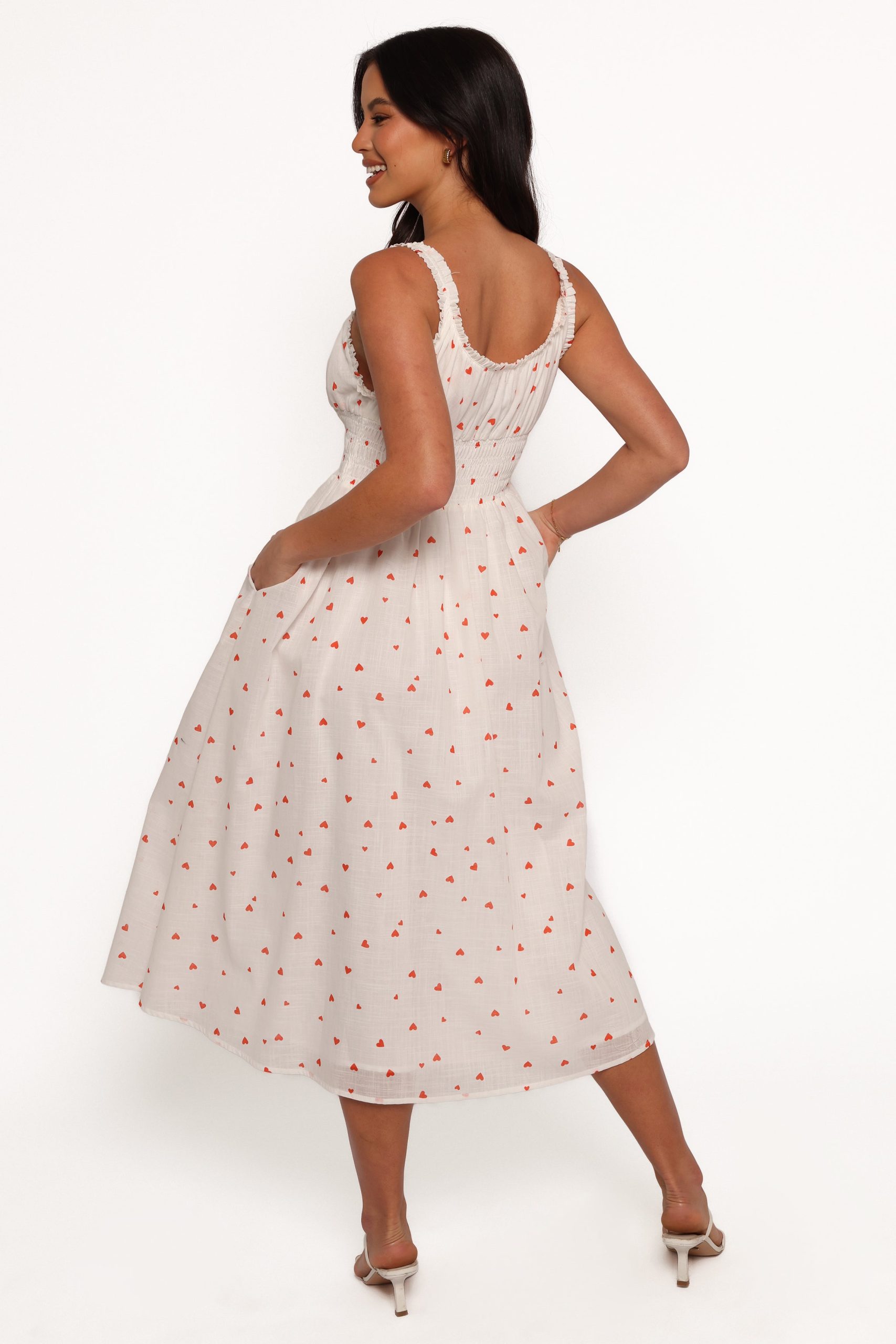 Auguste Midi Dress - Ditsy Heart - Image 5