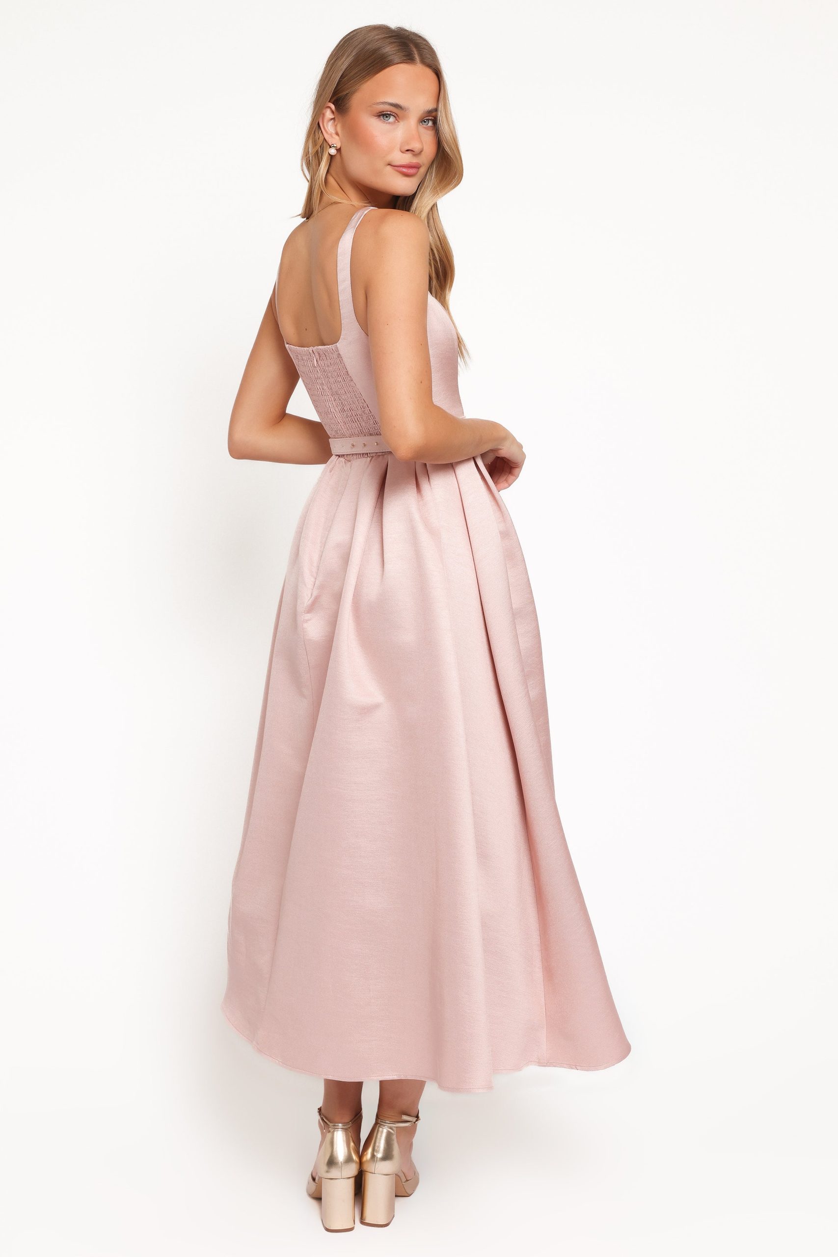 Augustine Midi Dress - Dusty Pink - Image 4