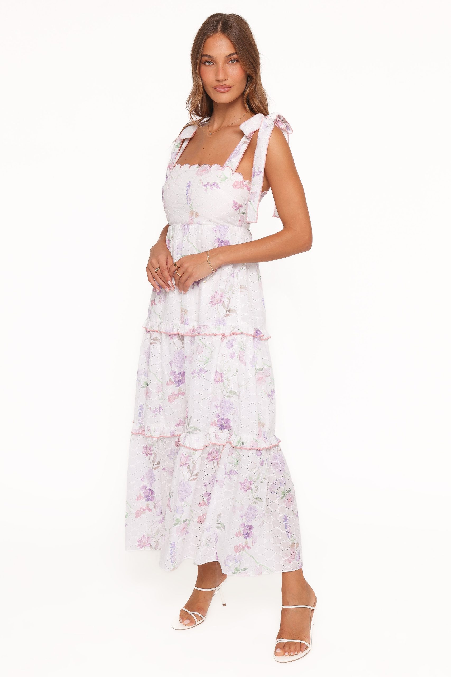Aurelia Maxi Dress - Purple Floral - Image 4