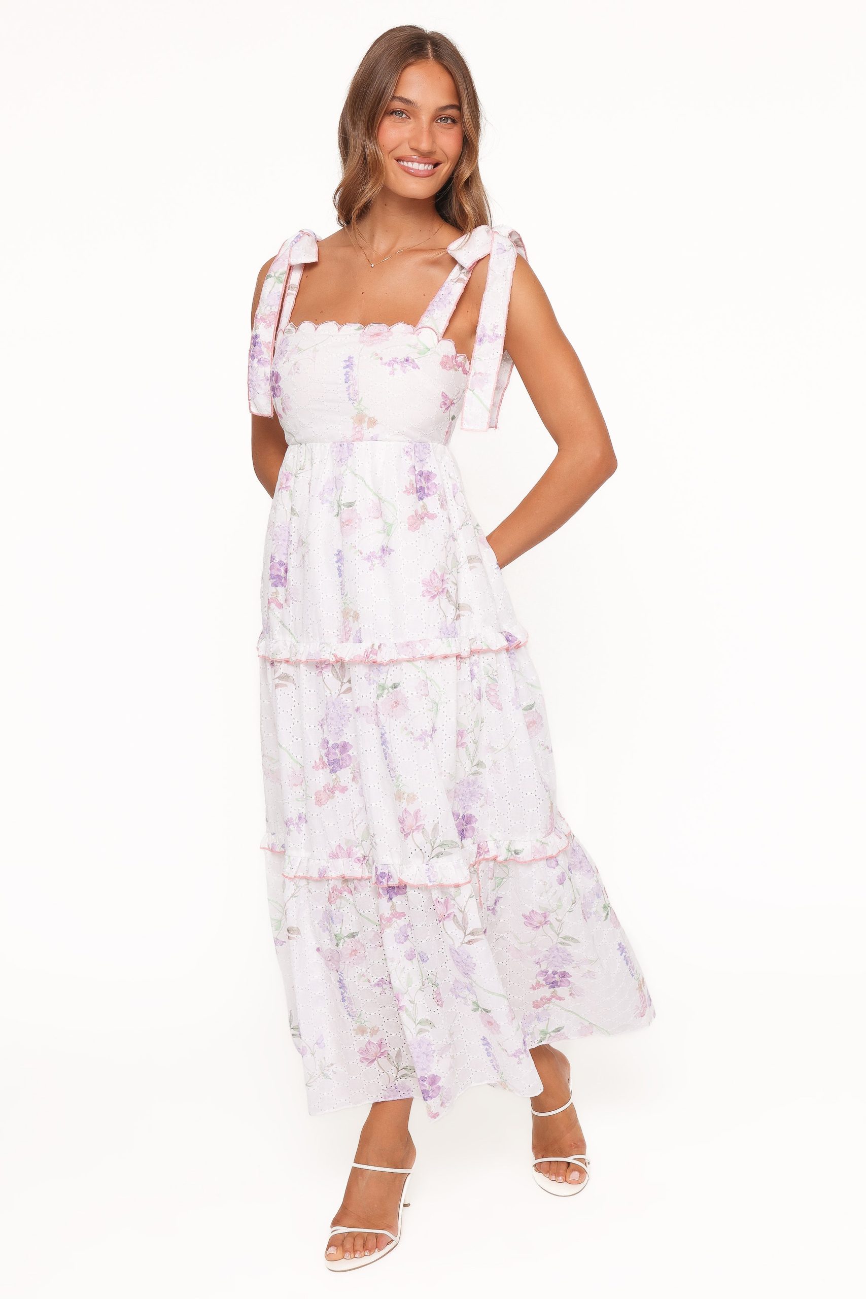 Aurelia Maxi Dress - Purple Floral - Image 6