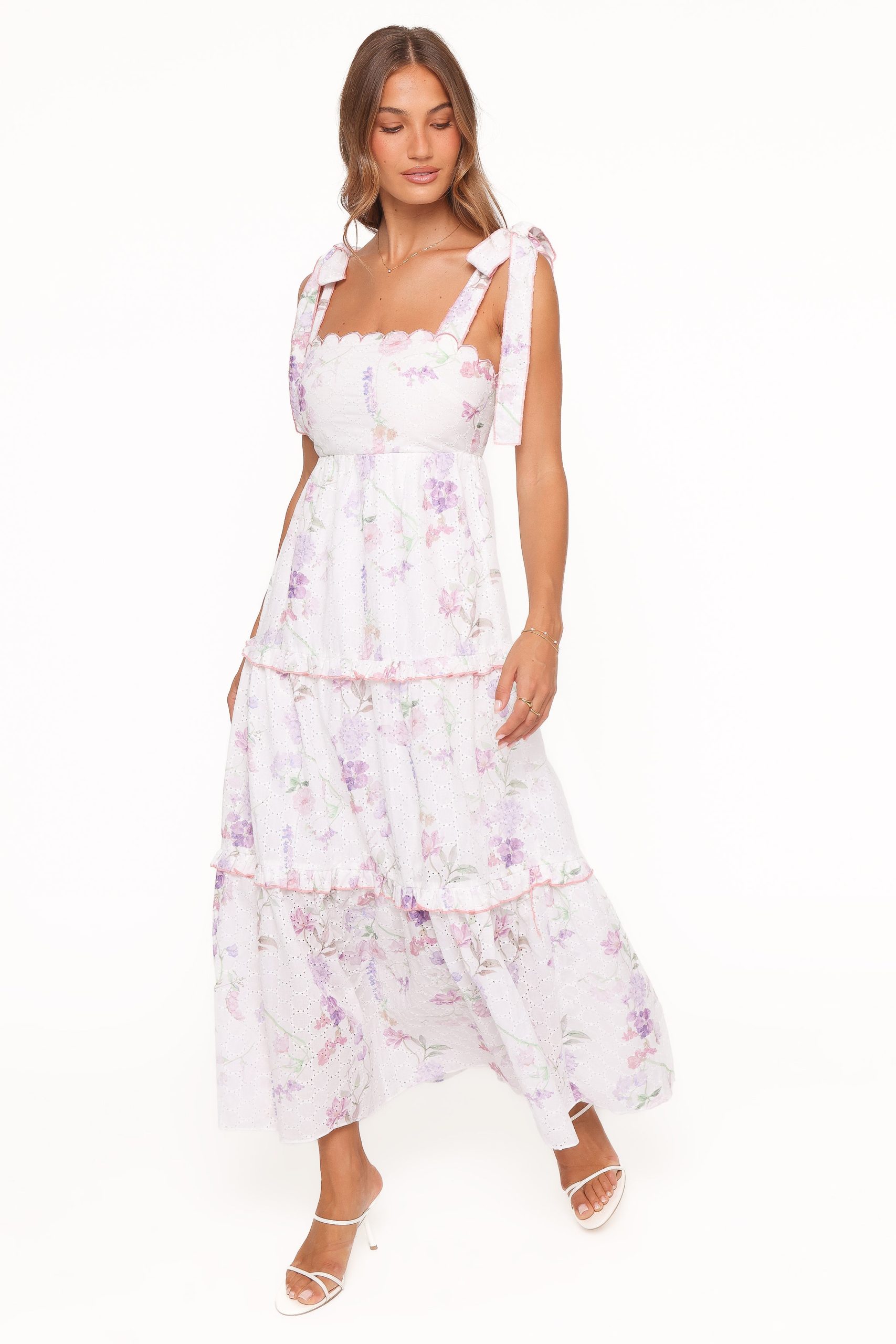 Aurelia Maxi Dress - Purple Floral - Image 2