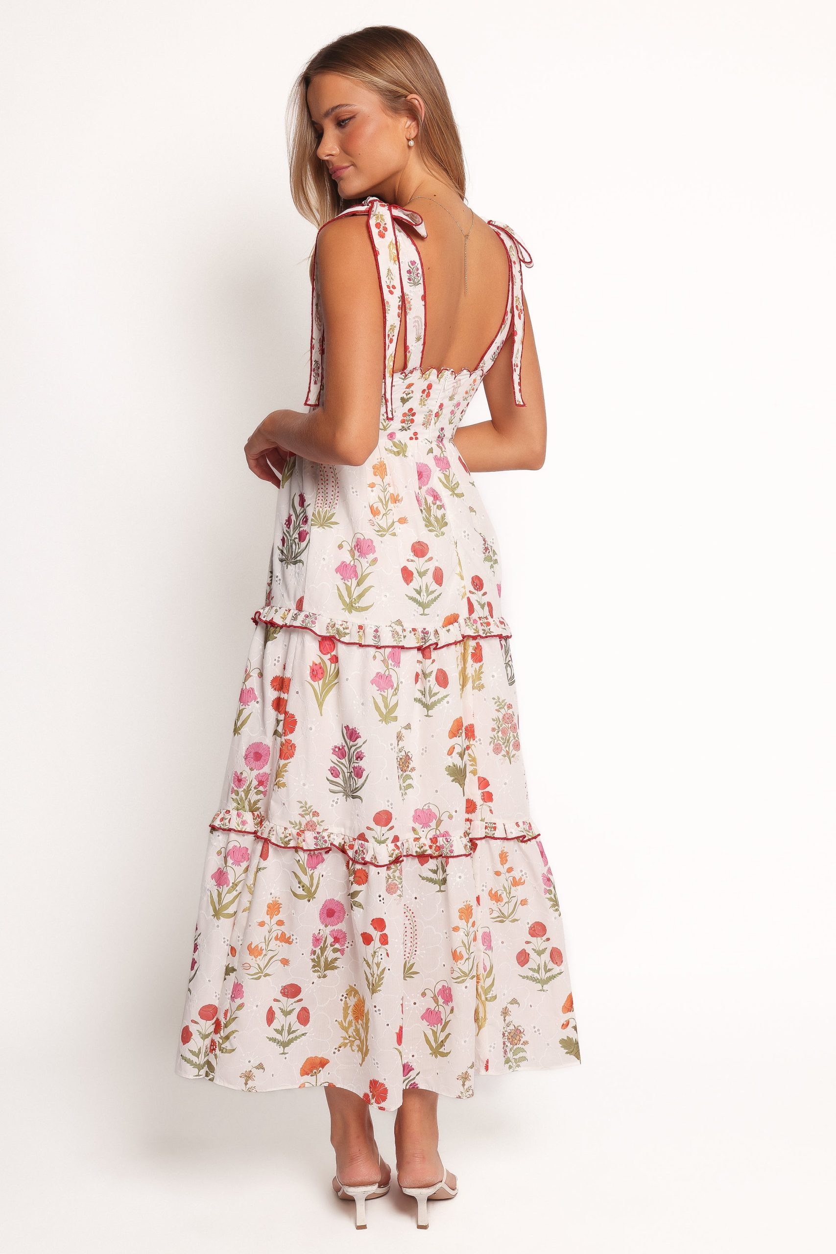 Aurelia Maxi Dress - White Floral - Image 4
