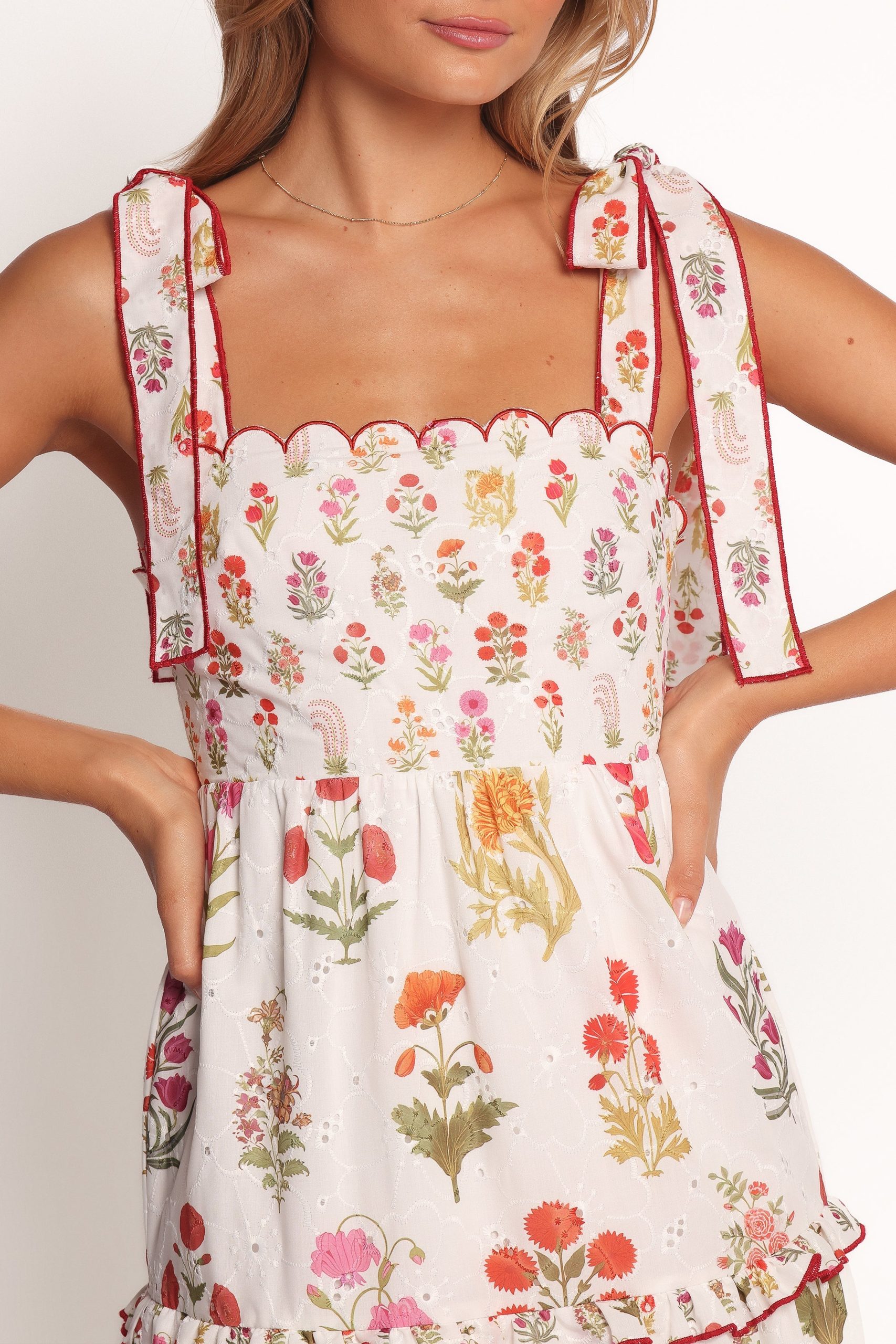Aurelia Maxi Dress - White Floral - Image 3
