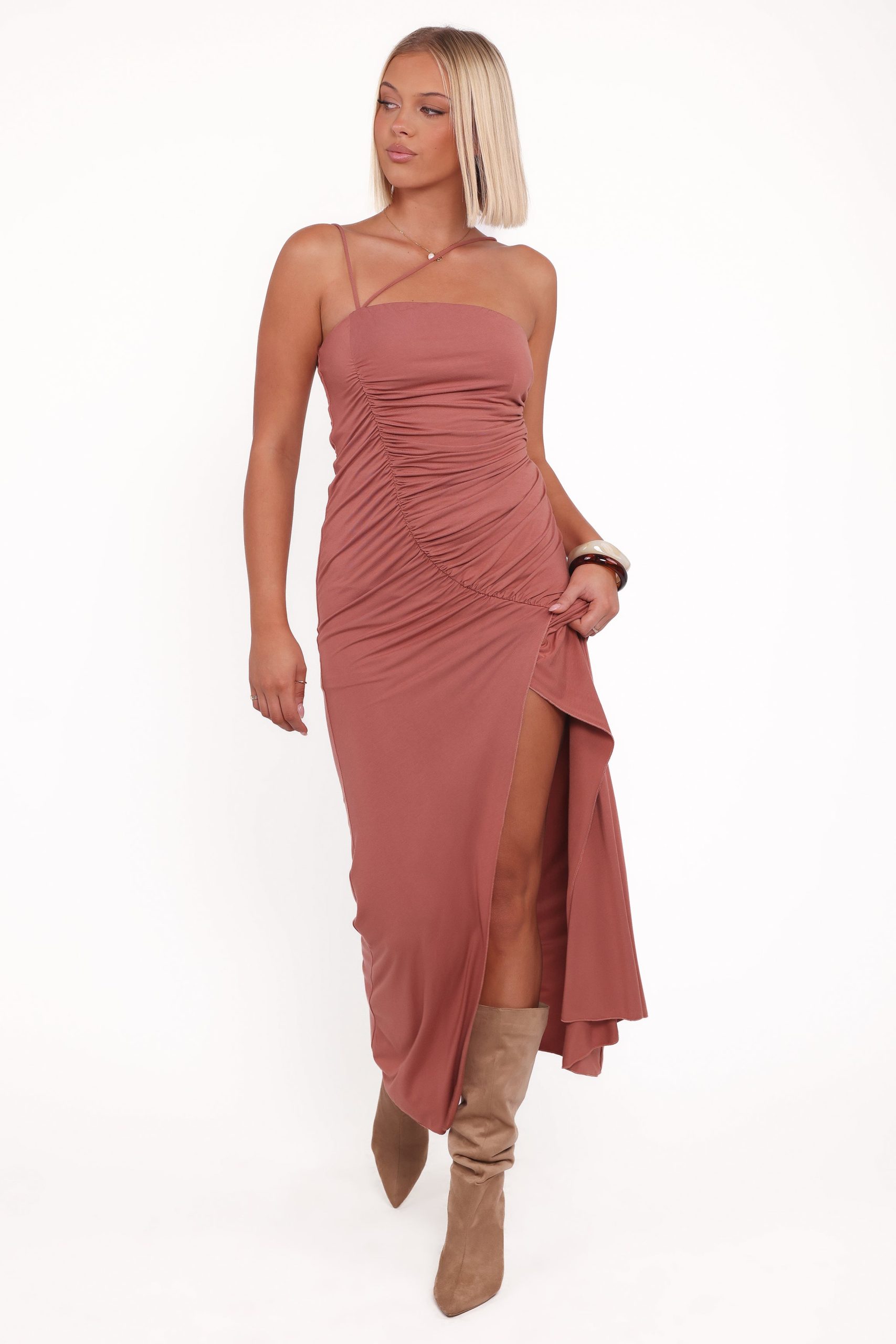 Avaline Maxi Dress - Terracotta - Image 2