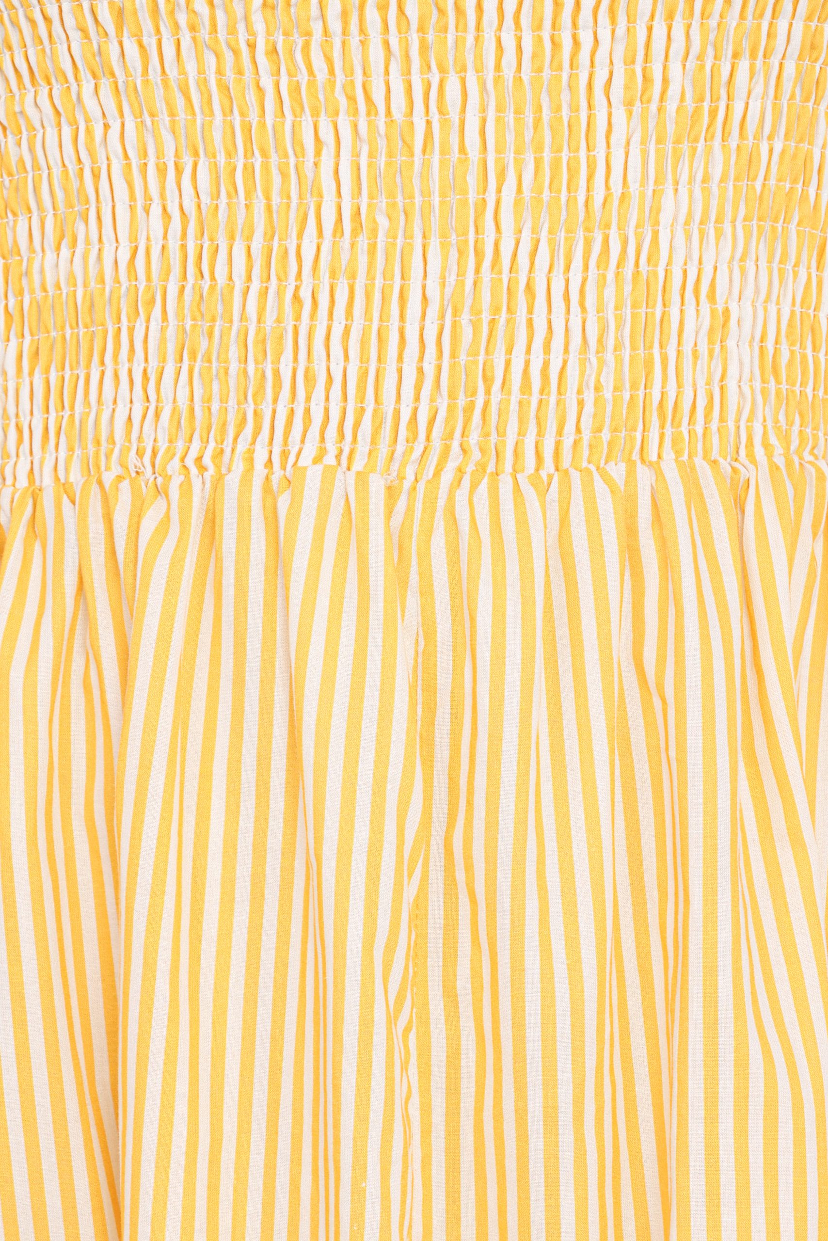 Aviva Smocked Midi Dress - Mango Stripe - Image 8