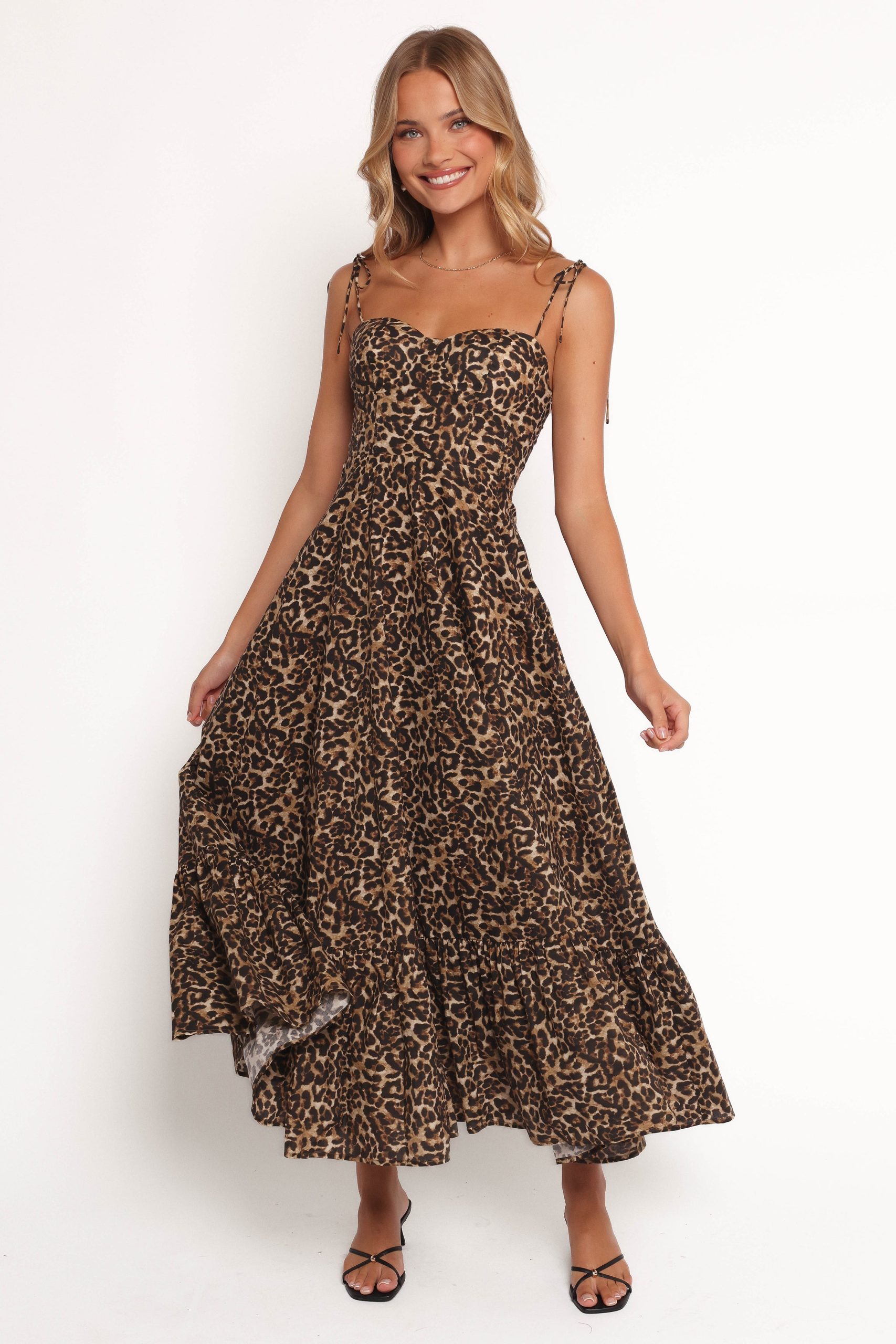 Ayana Midi Dress - Leopard - Image 3