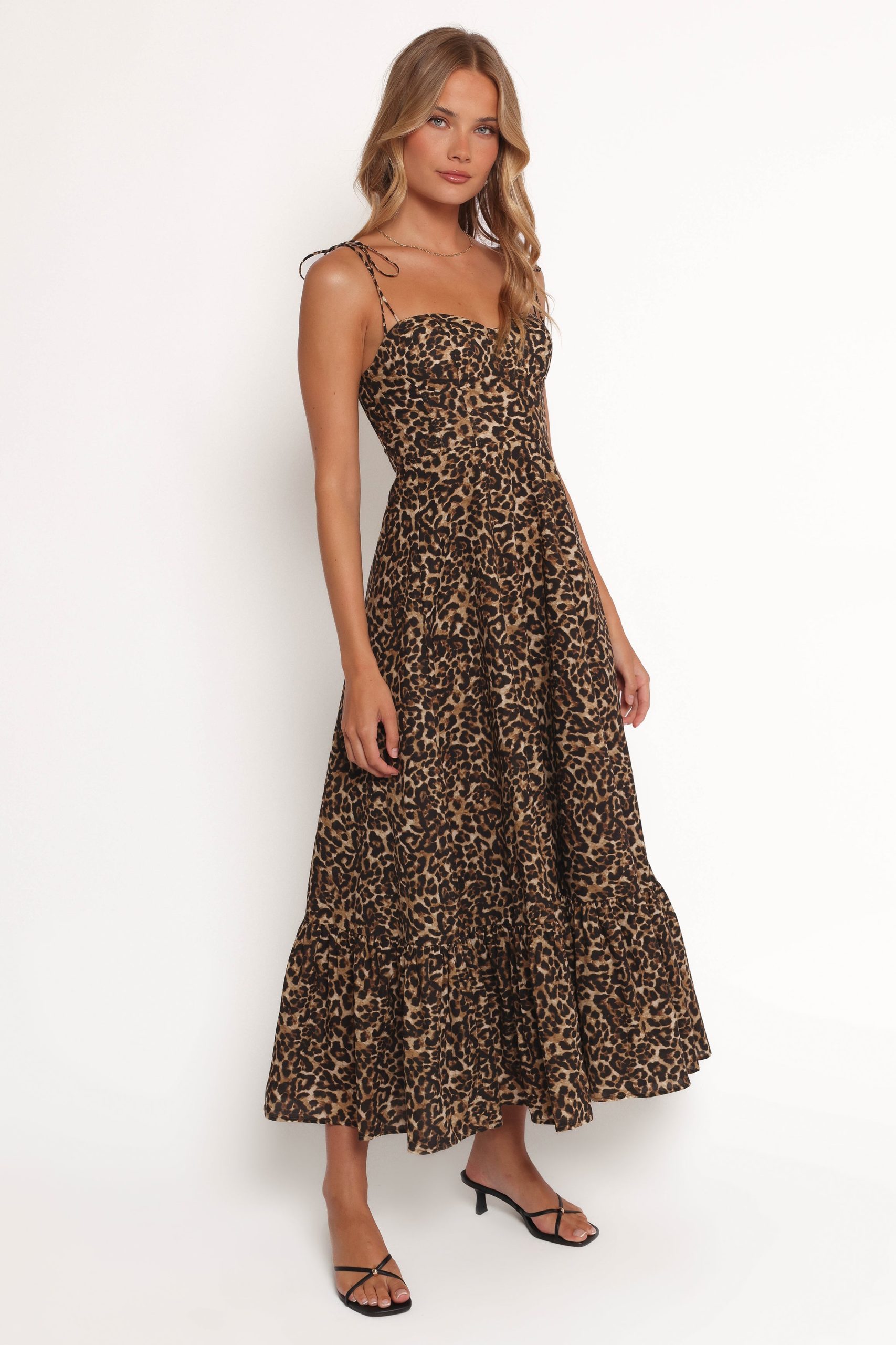 Ayana Midi Dress - Leopard - Image 2