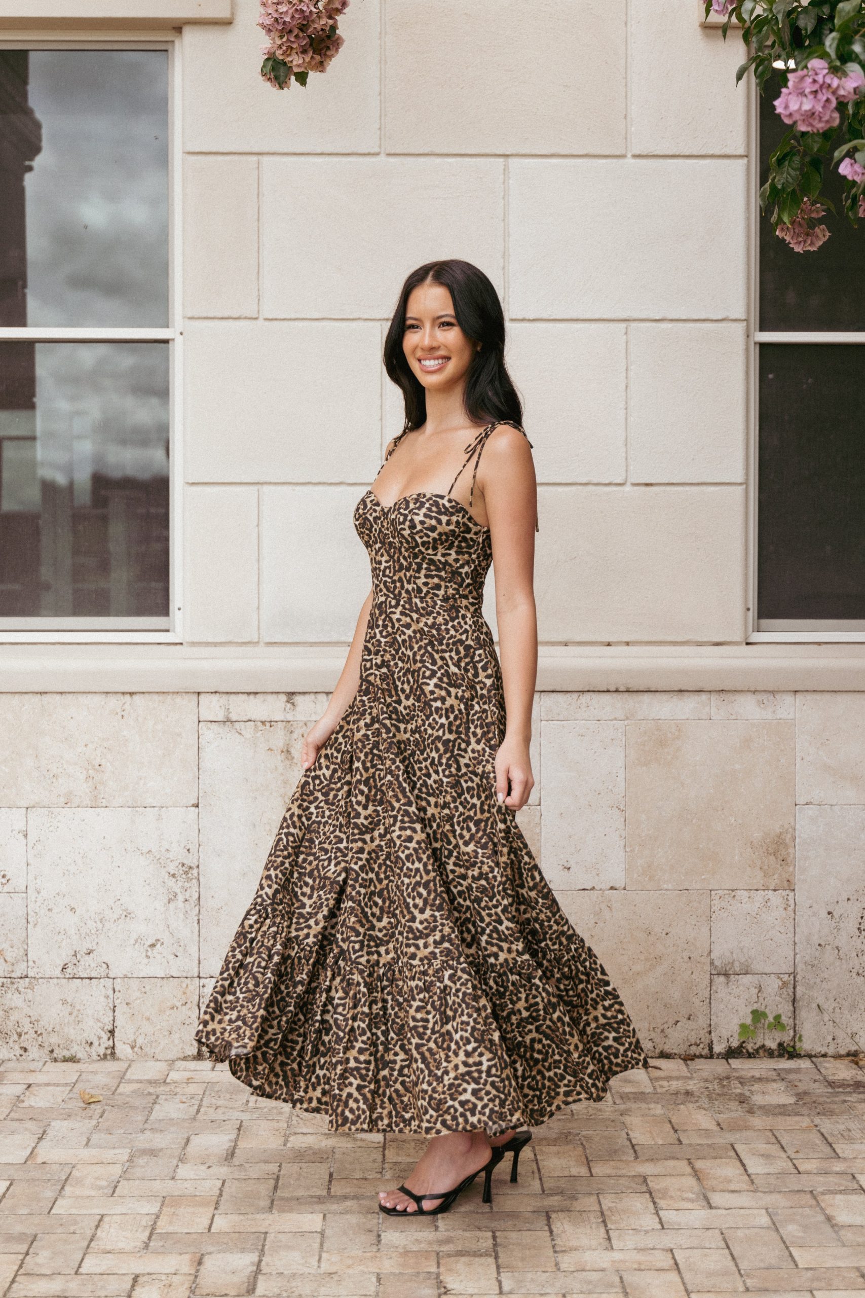 Ayana Midi Dress - Leopard - Image 8