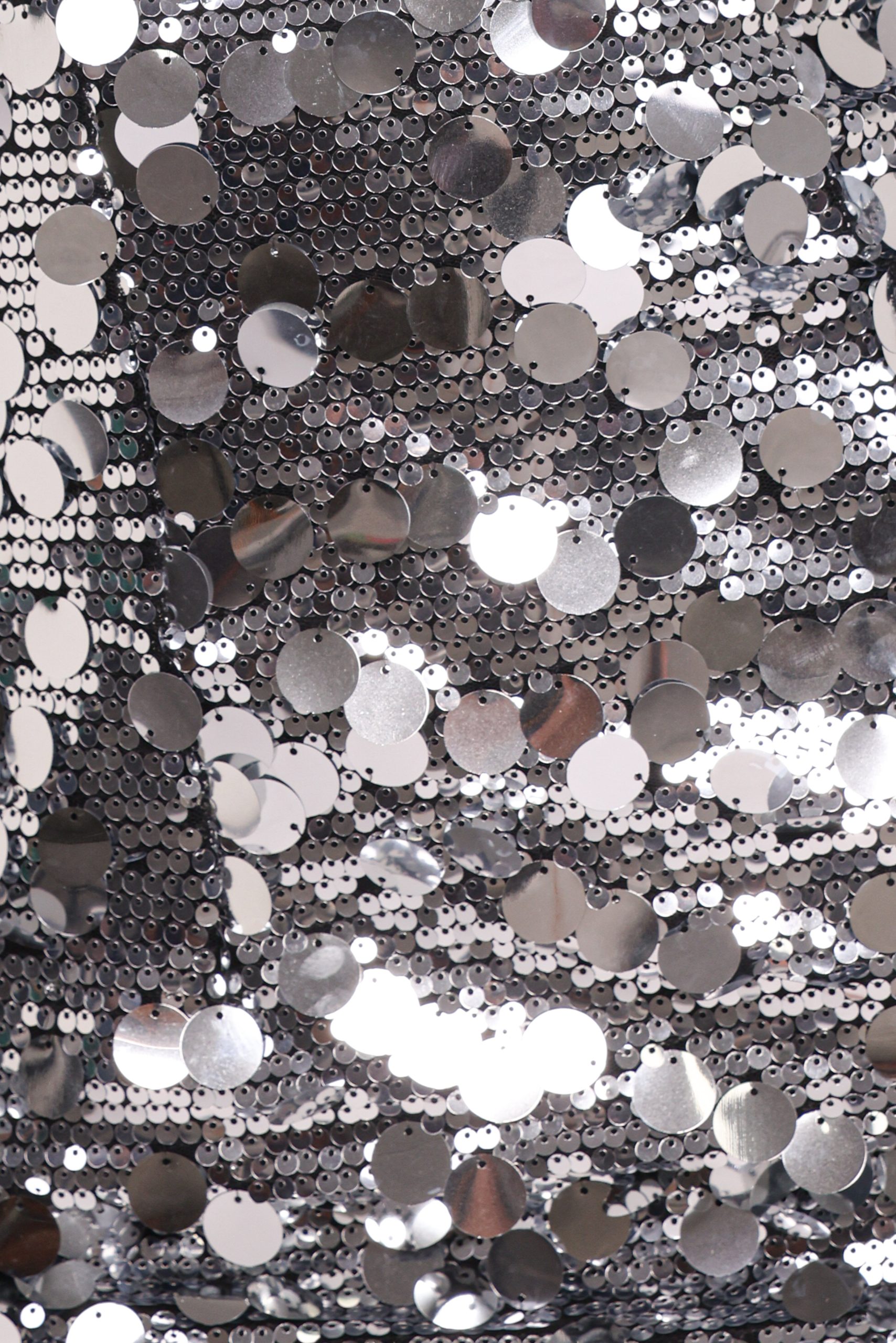 Azalea Mini Dress - Silver Sequin - Image 6