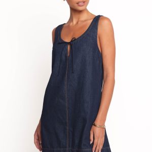 Azen Mini Dress - Dark Denim