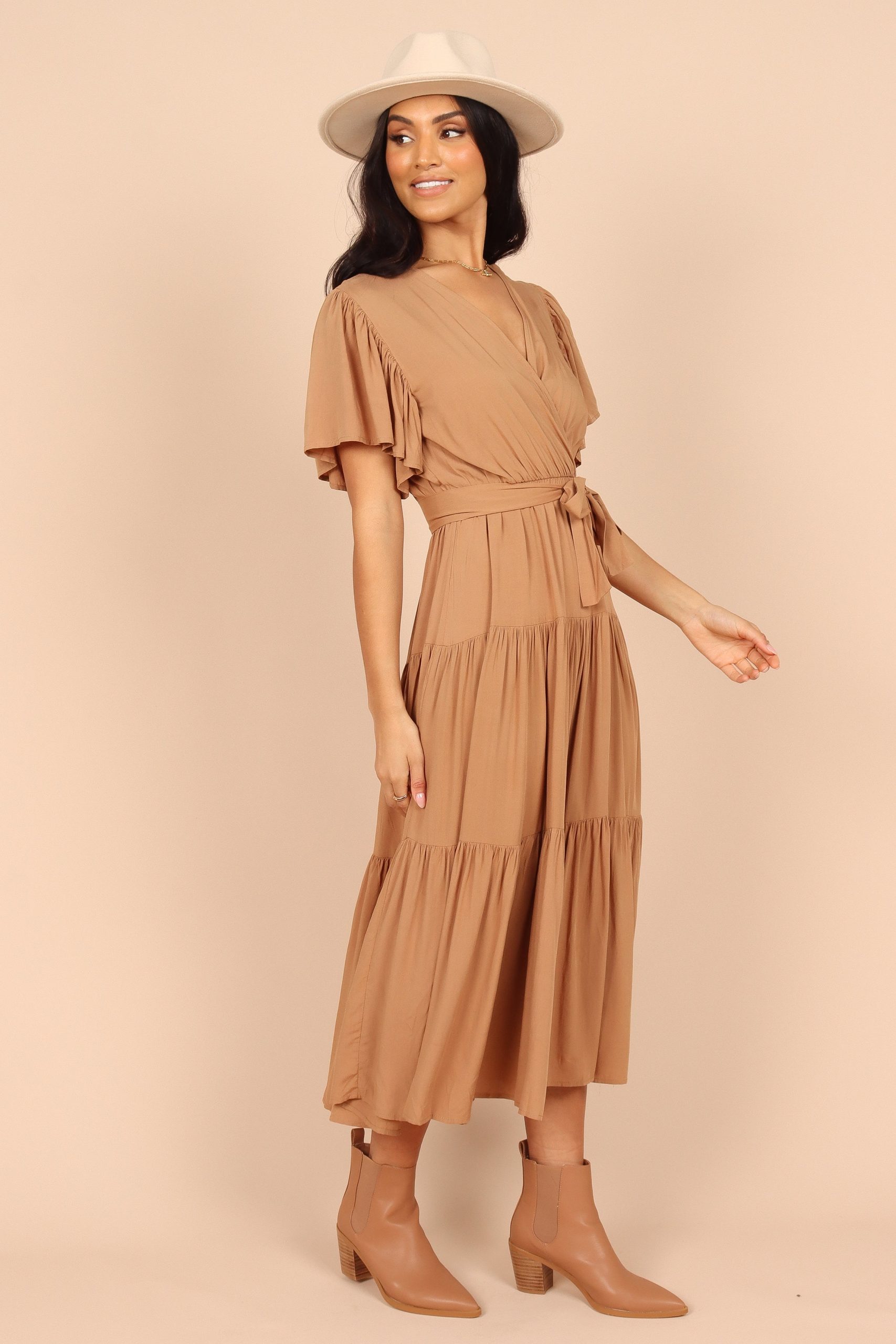 Barker Dress - Tan - Image 4