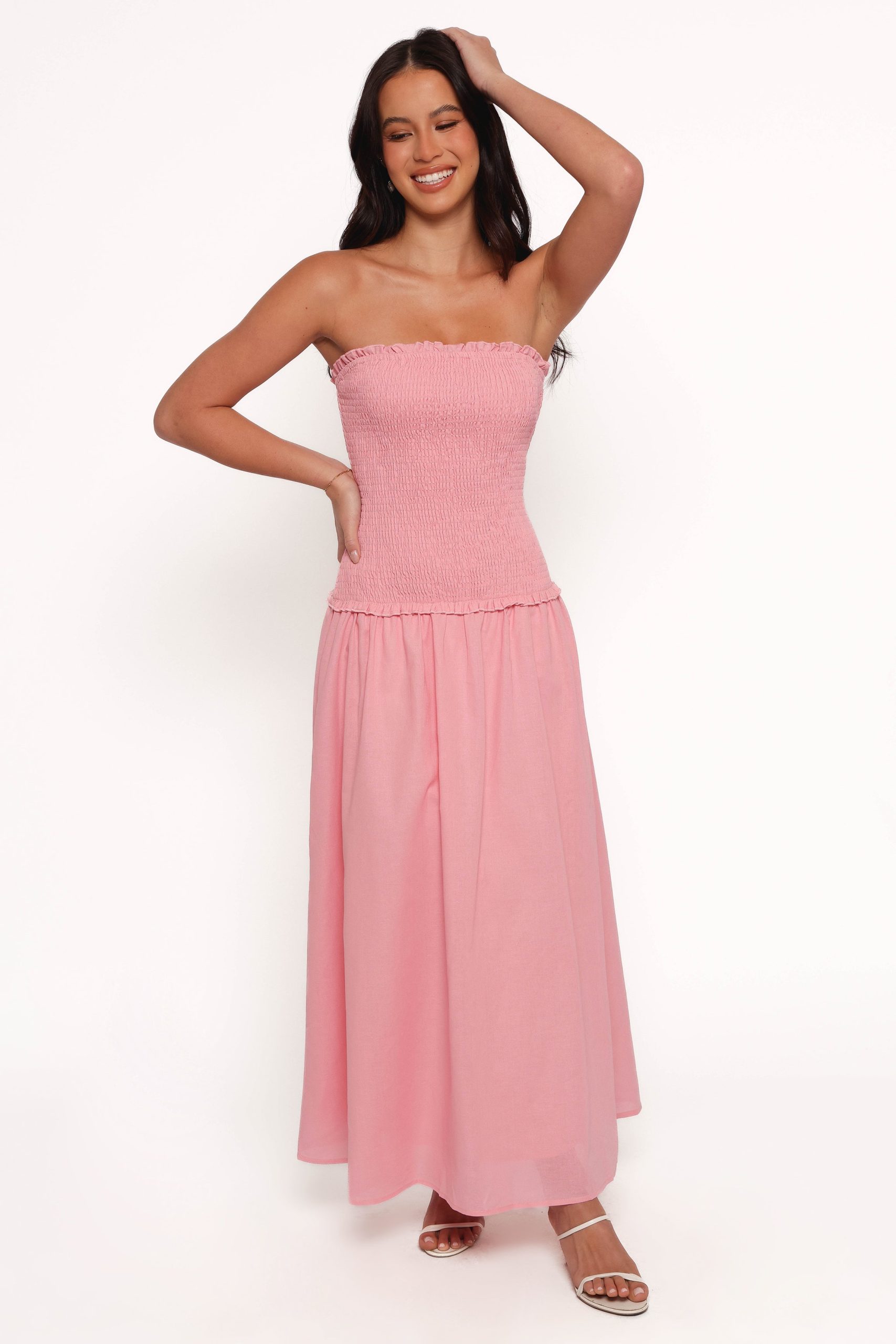 Bea Maxi Dress - Soft Pink - Image 3