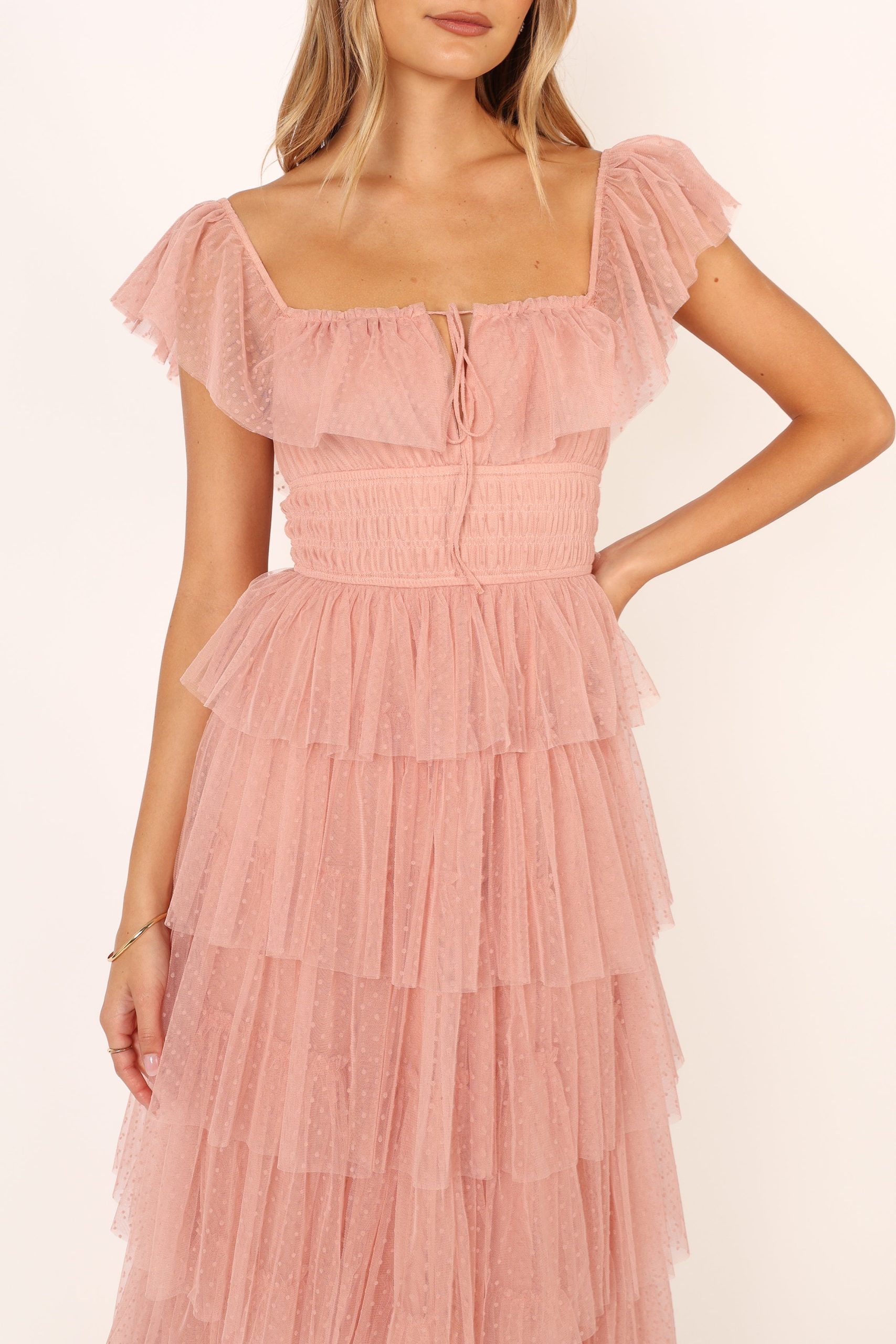 Belle Maxi Dress - Blush - Image 8