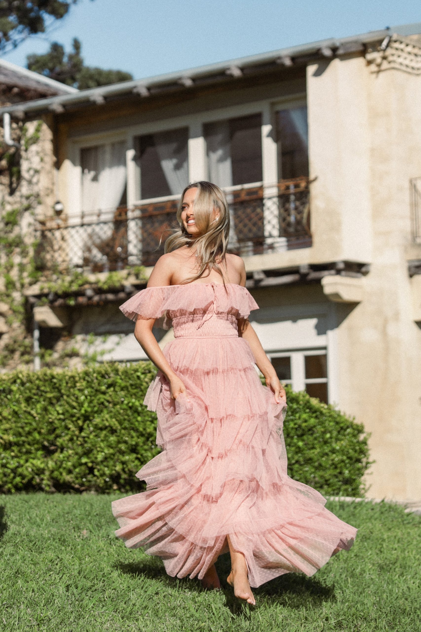 Belle Maxi Dress - Blush - Image 4