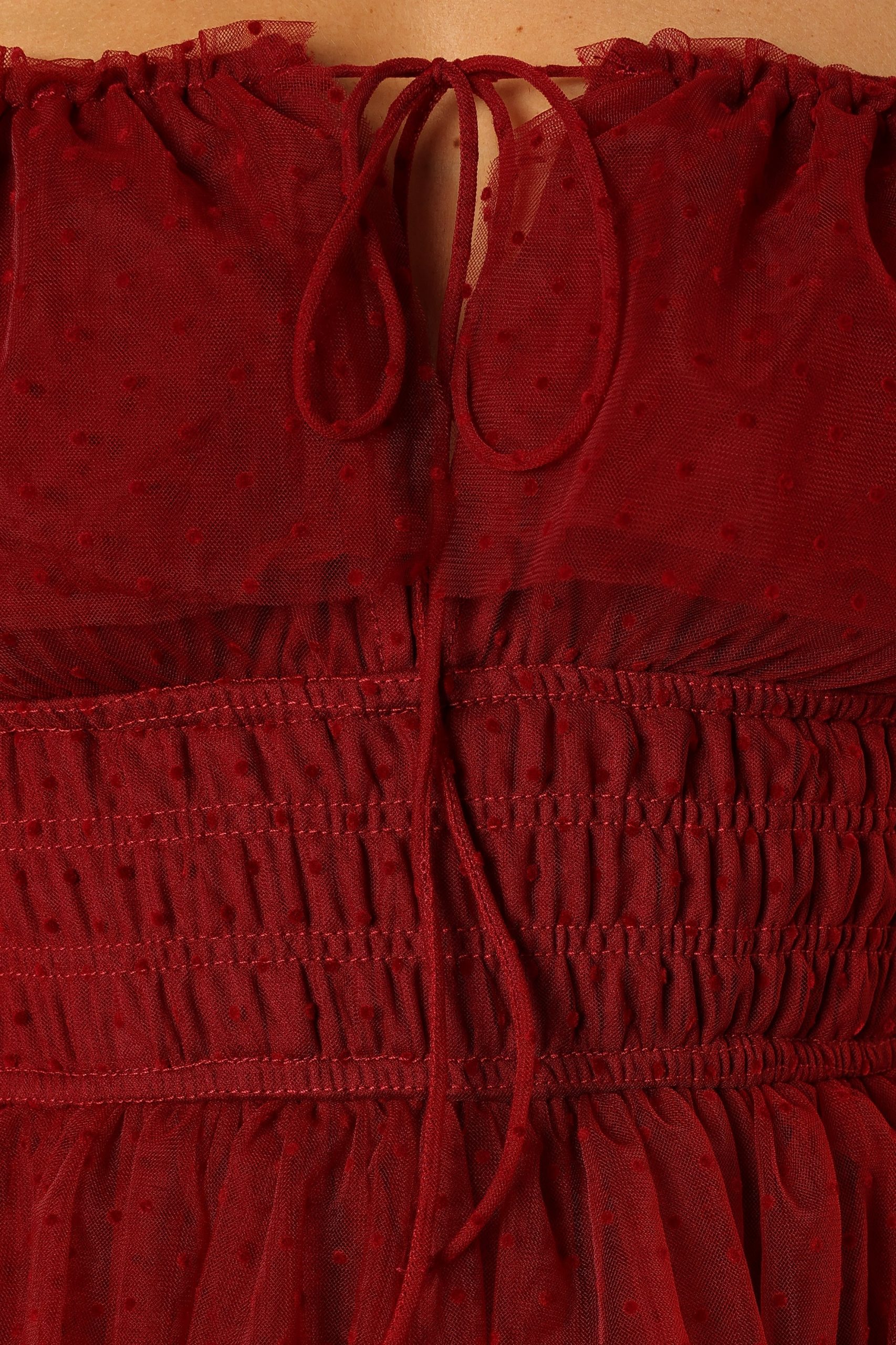 Belle Maxi Dress - Burgundy - Image 9