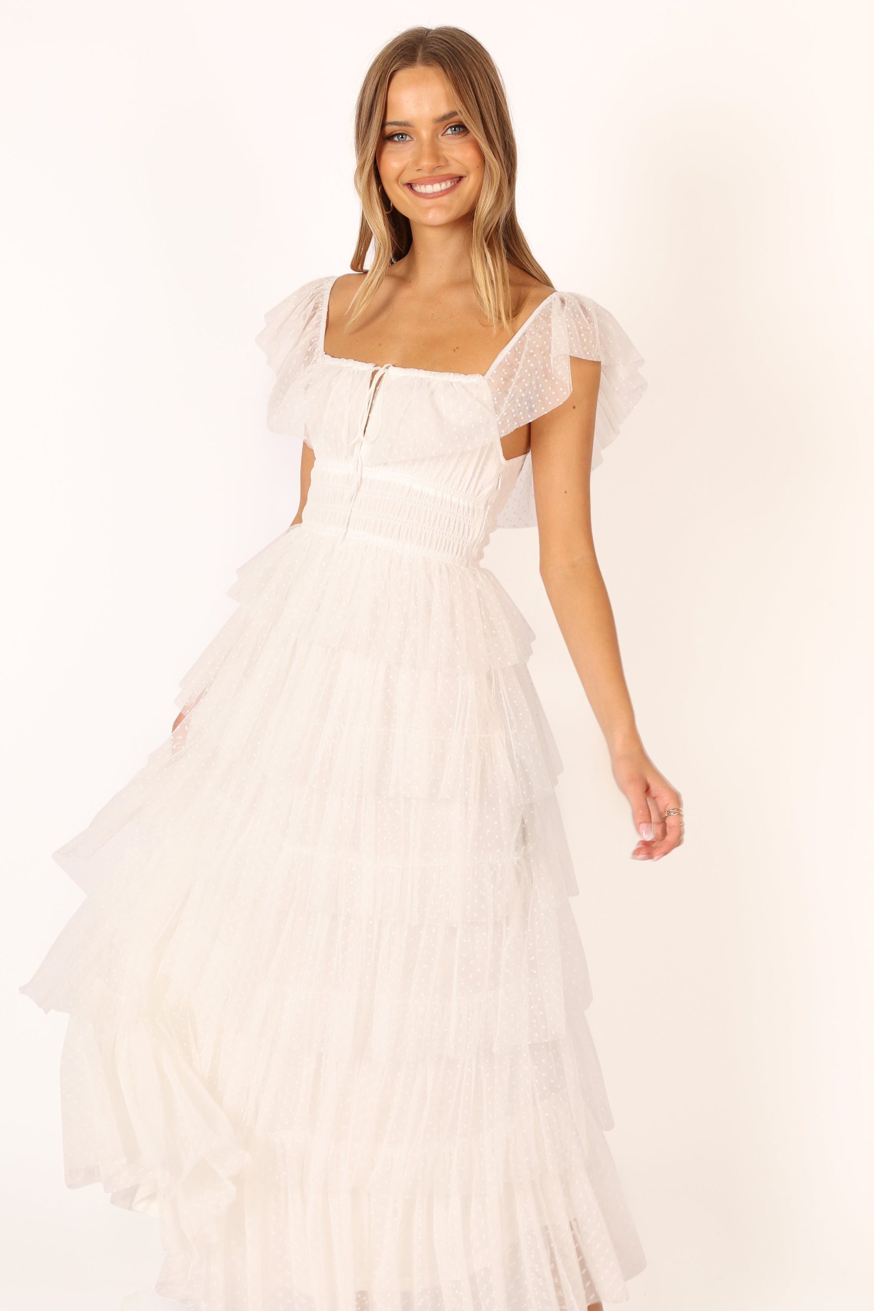 Belle Maxi Dress - Off White - Image 2