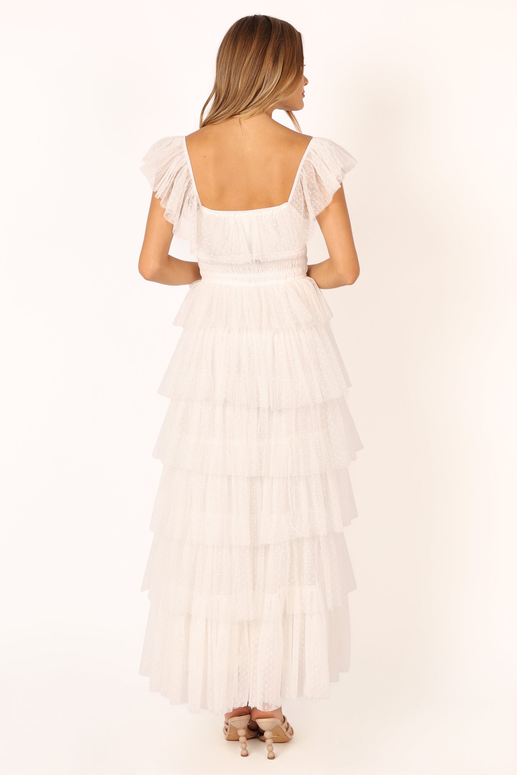 Belle Maxi Dress - Off White - Image 8