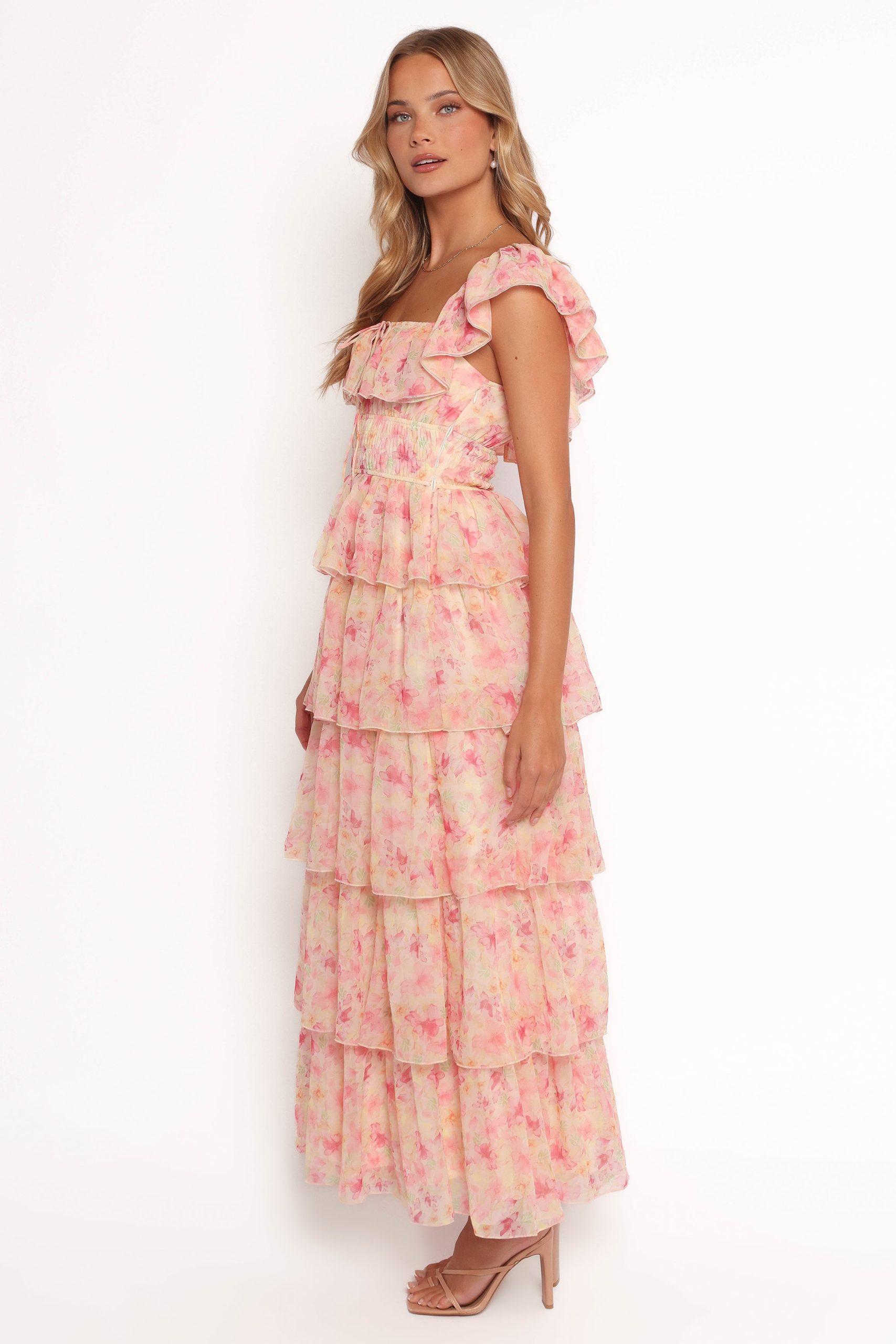 Belle Maxi Dress - Pink Floral - Image 5