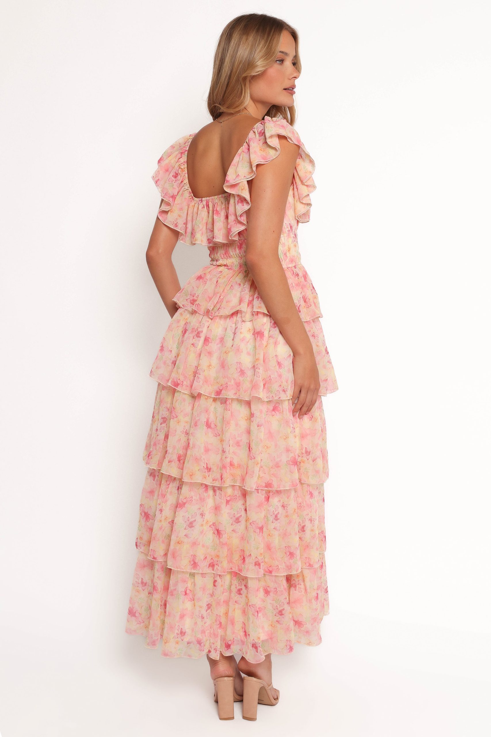 Belle Maxi Dress - Pink Floral - Image 6