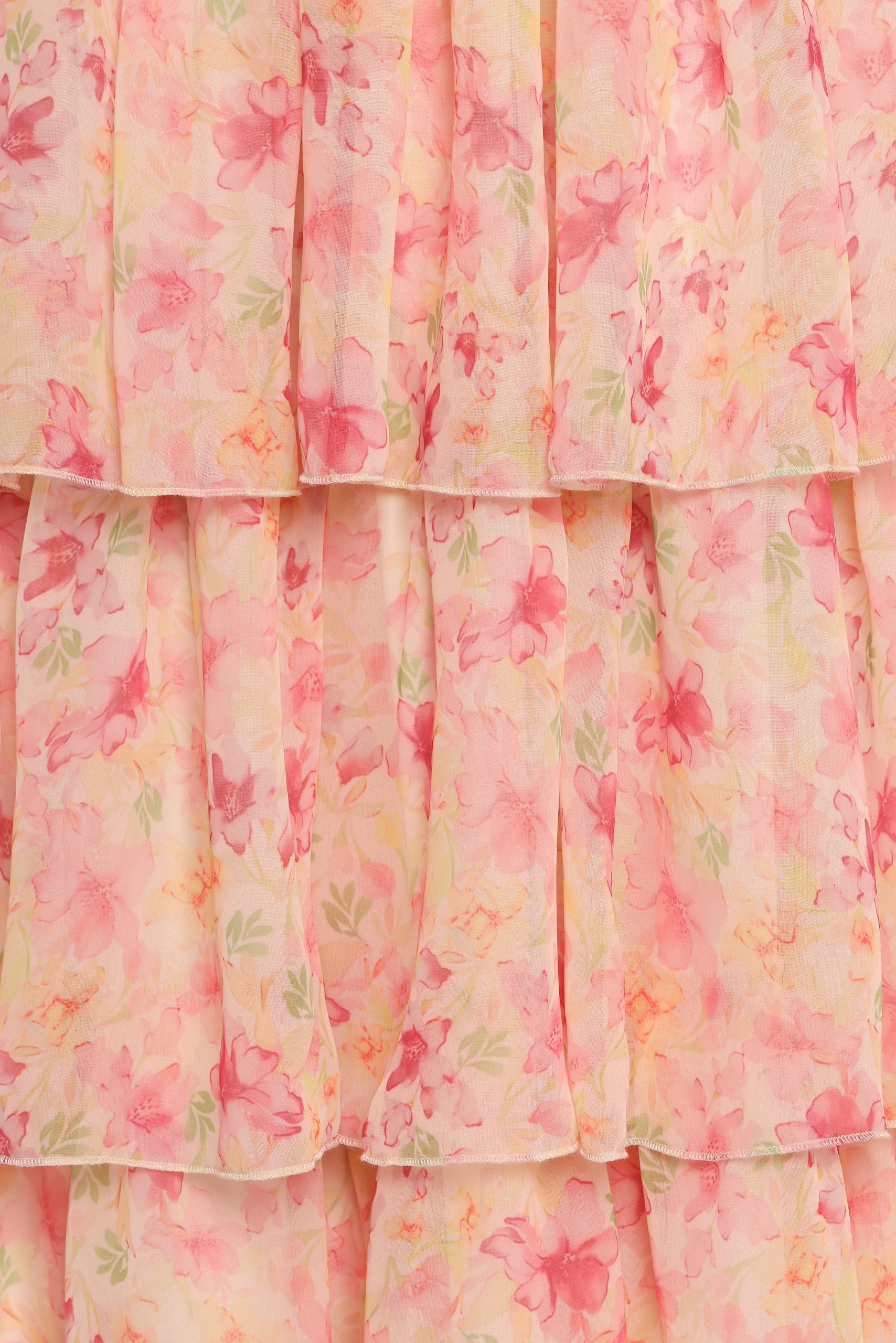 Belle Maxi Dress - Pink Floral - Image 8