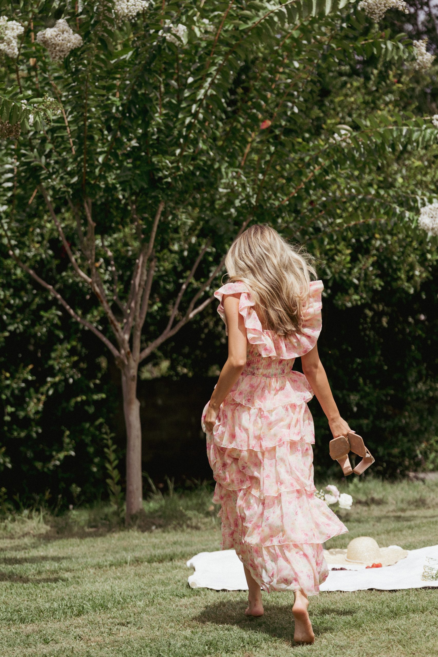 Belle Maxi Dress - Pink Floral - Image 9
