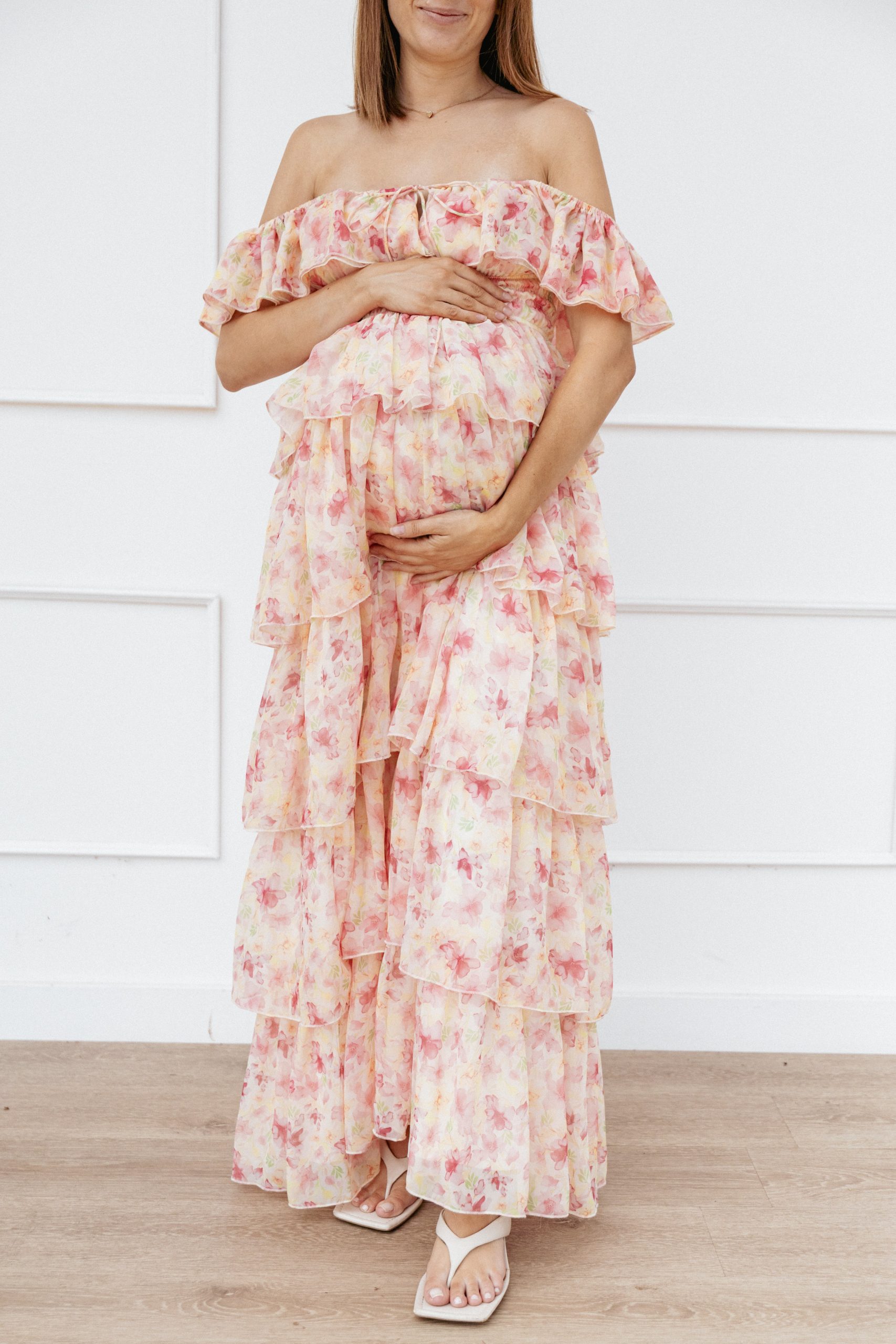 Belle Maxi Dress - Pink Floral - Image 2