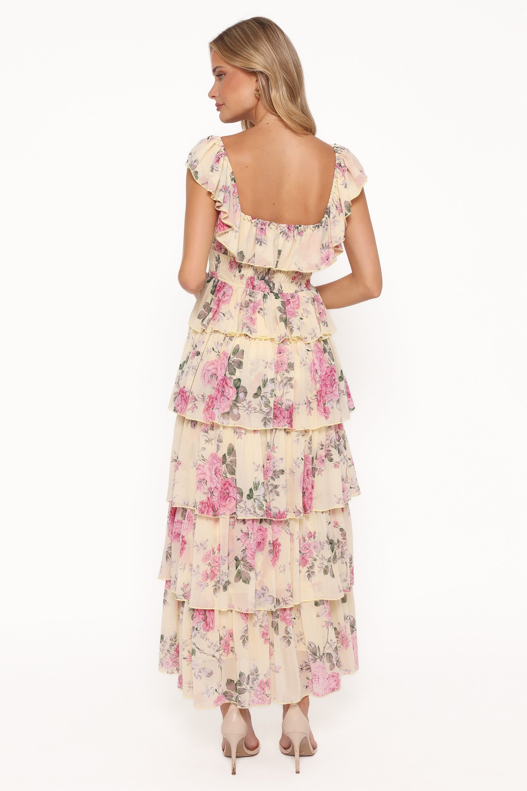 Belle Maxi Dress - Yellow Floral - Image 5