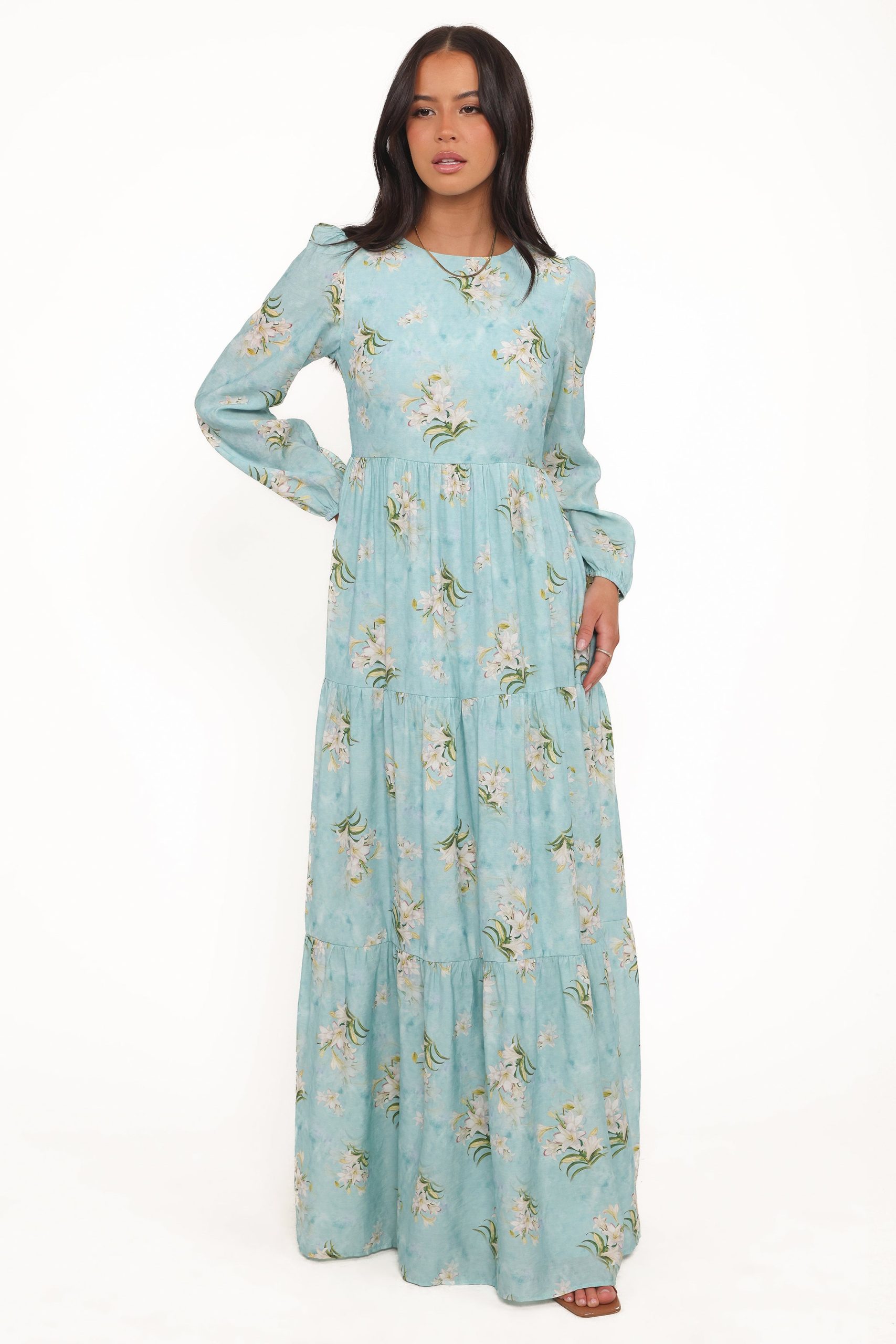 Bernice Maxi Dress - Blue Floral - Image 2