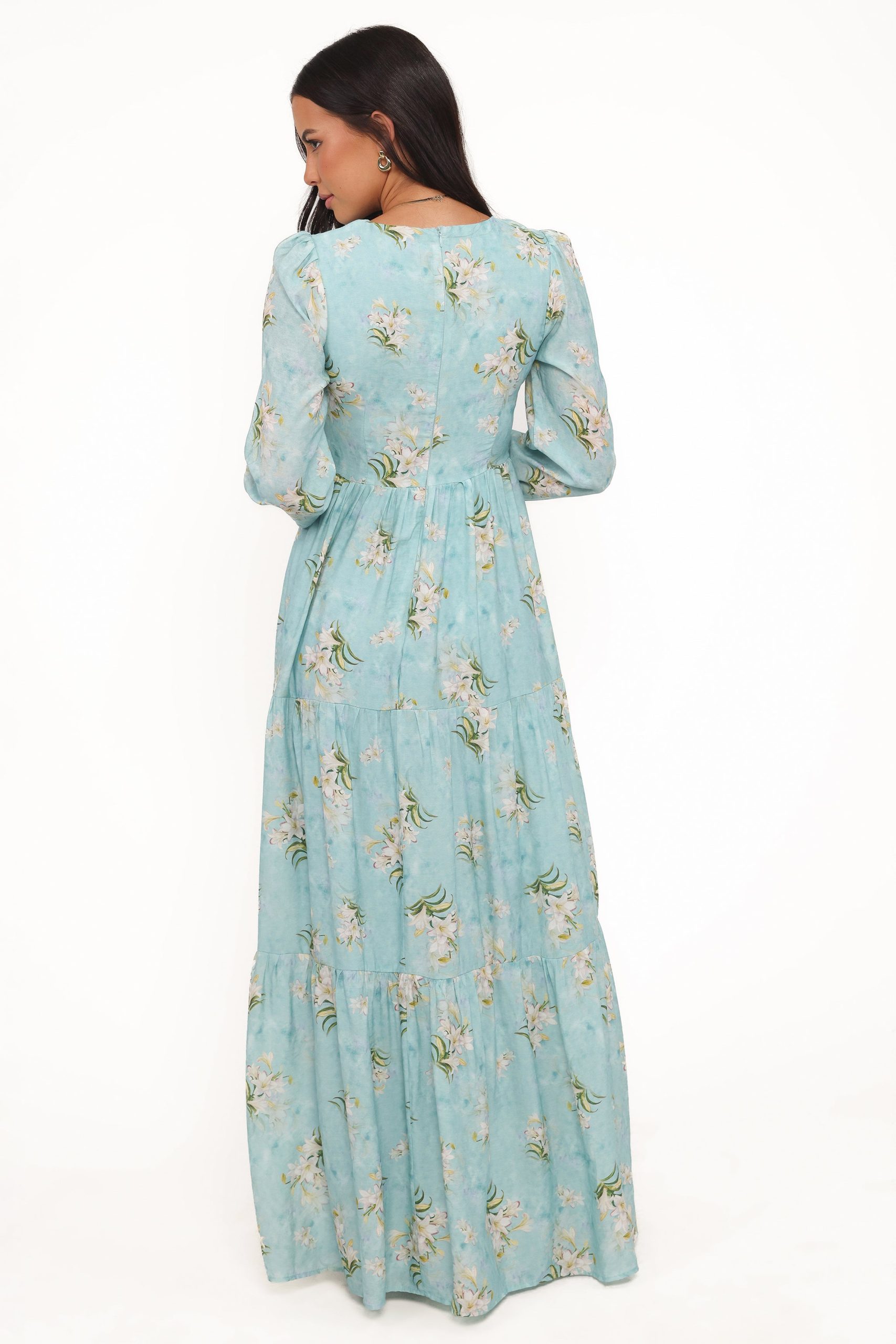 Bernice Maxi Dress - Blue Floral - Image 5