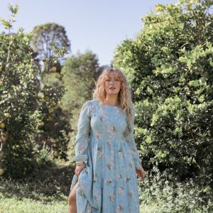 Bernice Maxi Dress - Blue Floral