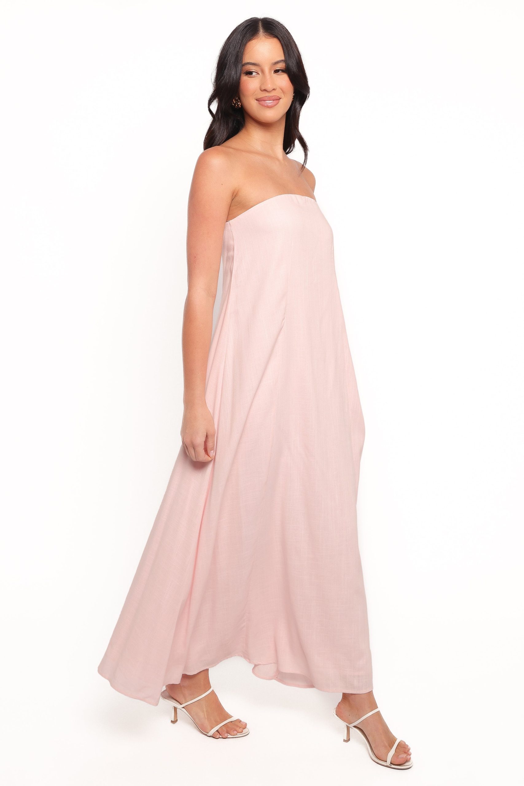 Bethany Strapless Midi Dress - Rosewater - Image 6