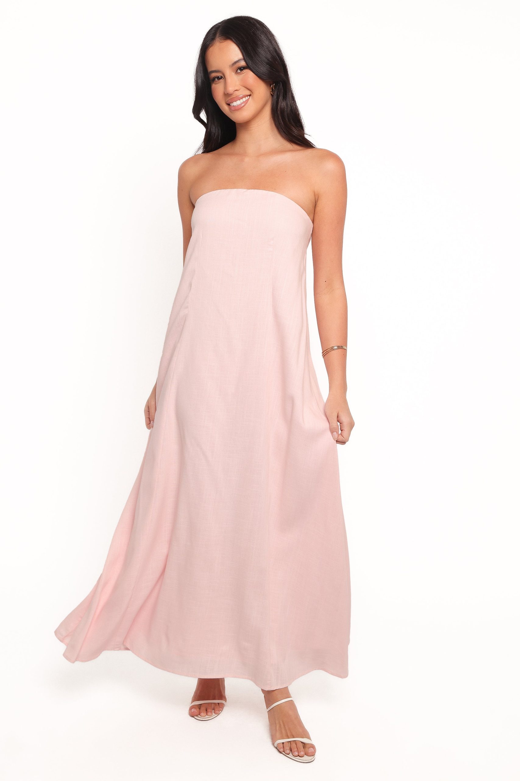 Bethany Strapless Midi Dress - Rosewater - Image 8