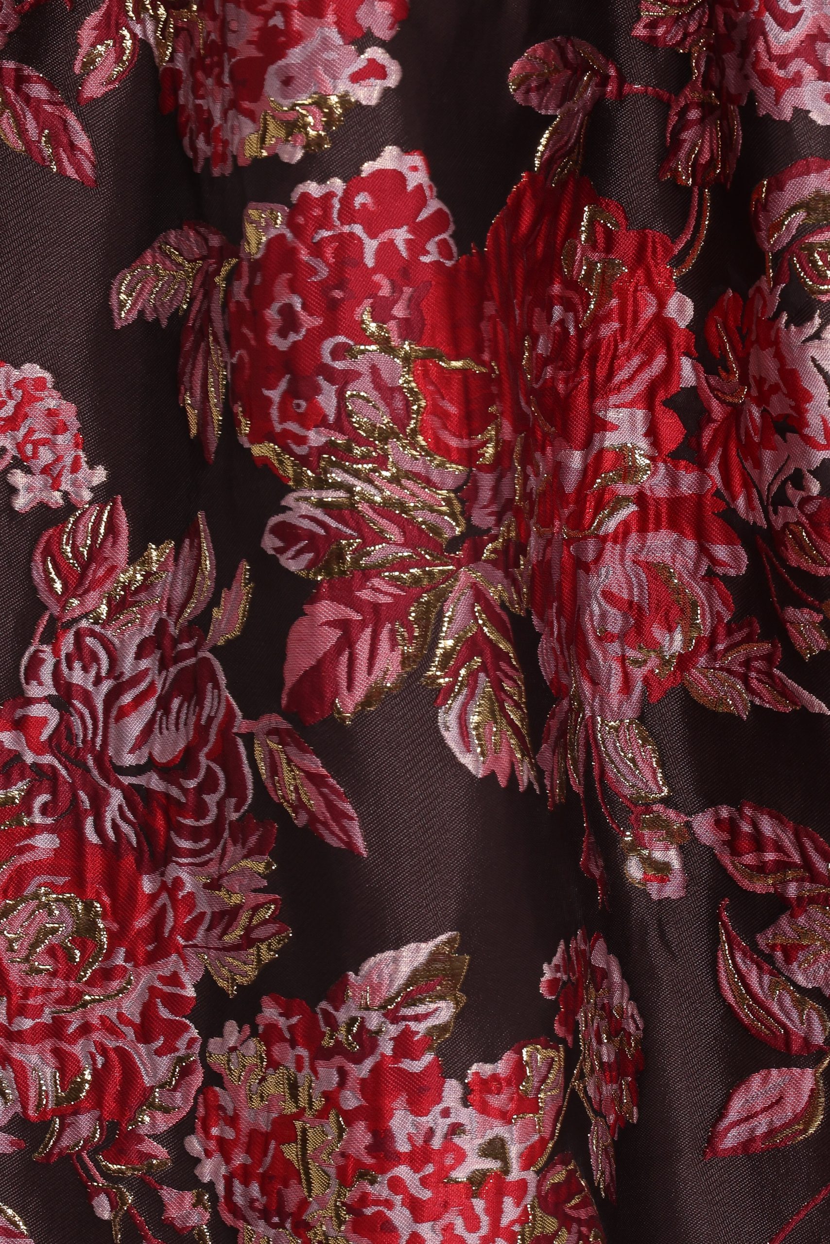 Betina Bow Front Maxi Dress - Brown Floral - Image 6