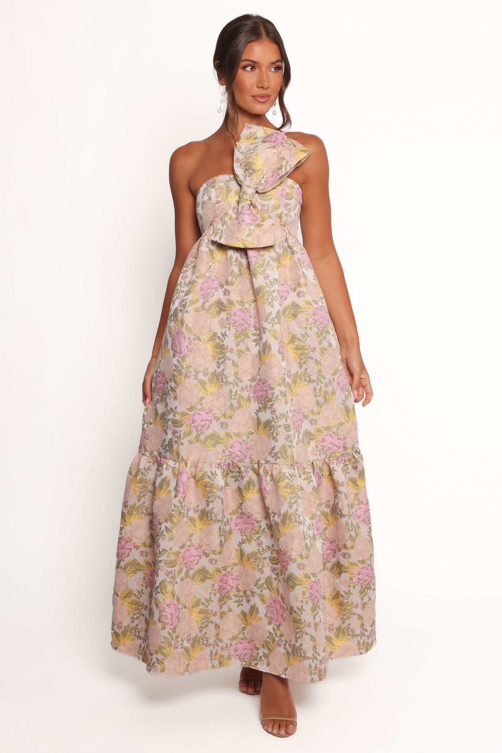 Betina Bow Front Maxi Dress - Multi Floral - Image 2