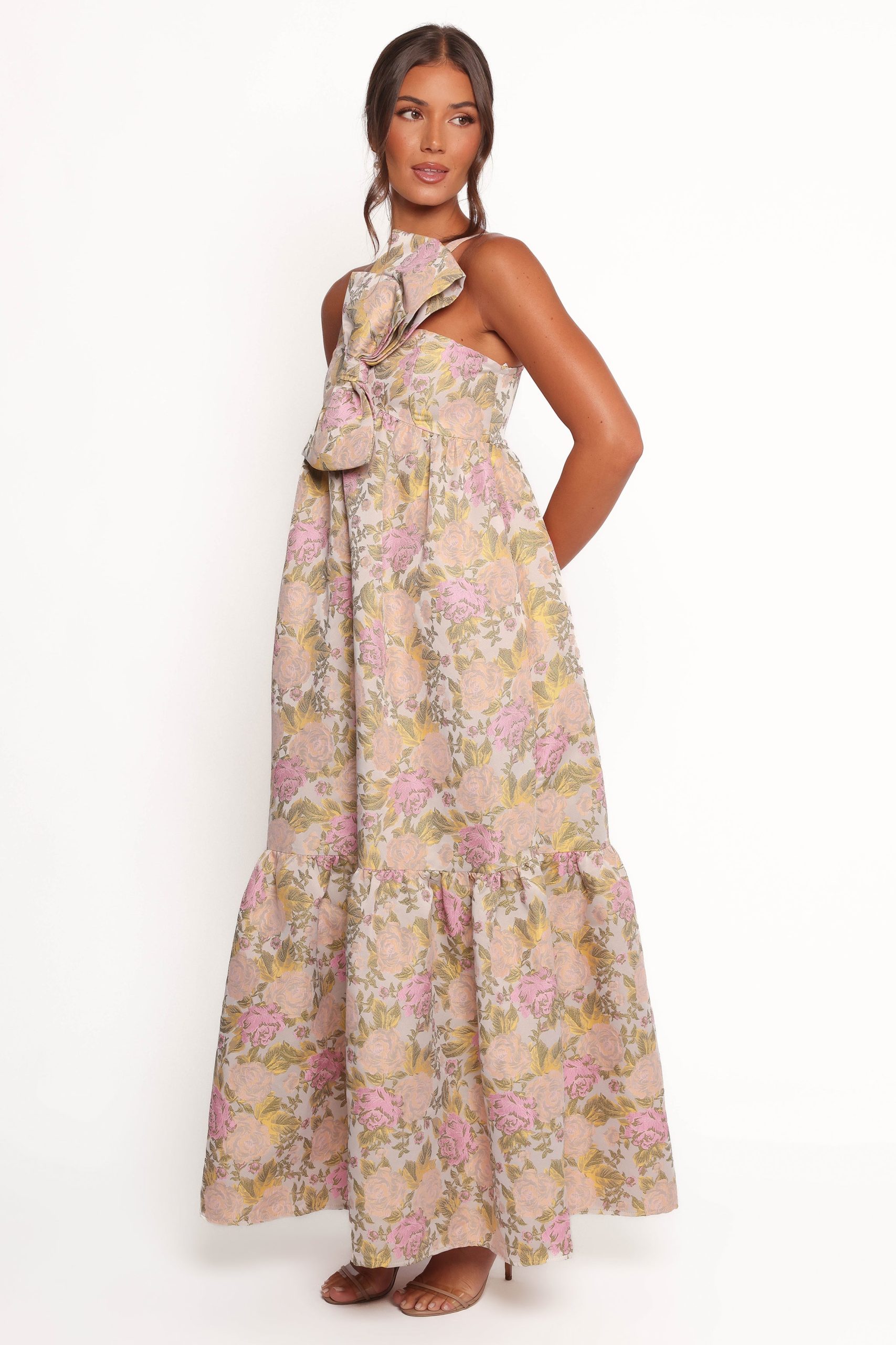 Betina Bow Front Maxi Dress - Multi Floral - Image 5