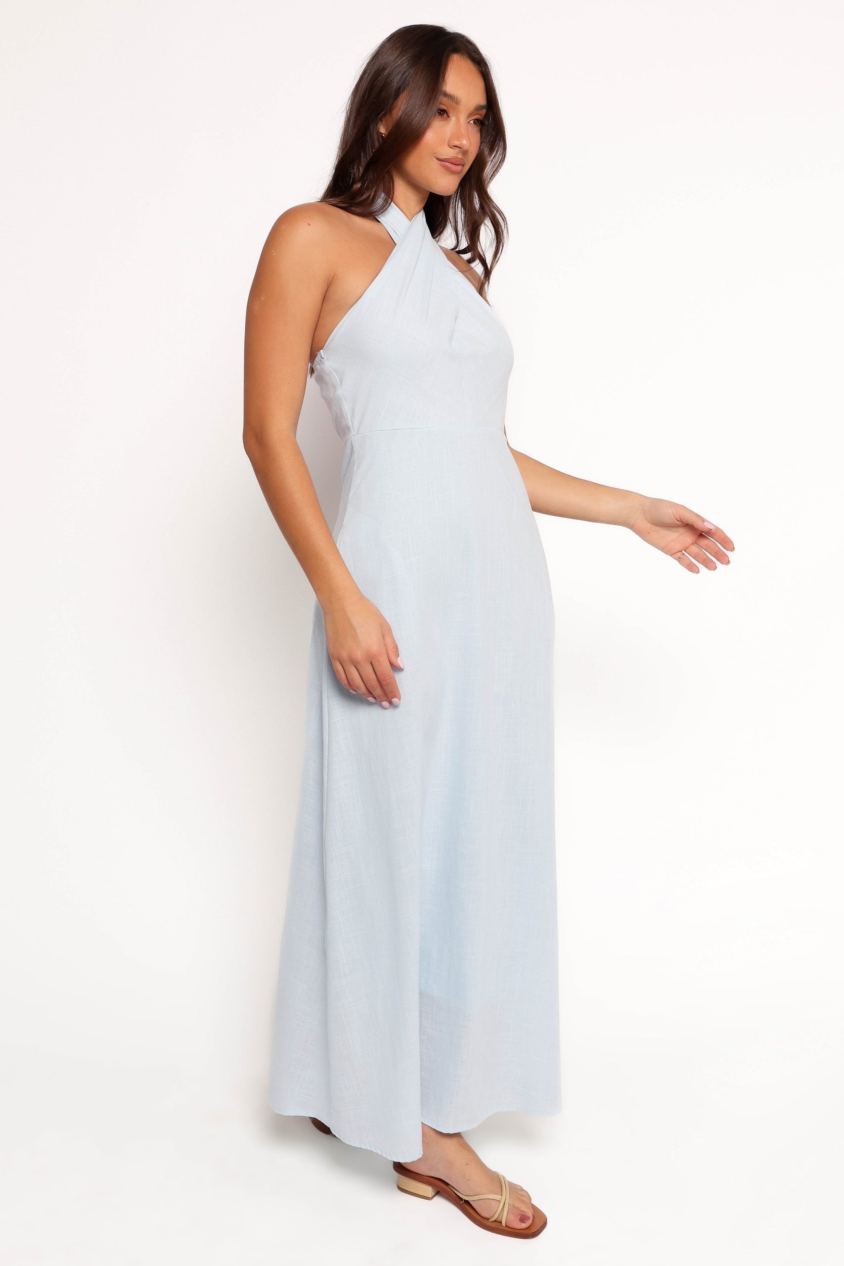 Betsy Halterneck Maxi Dress - Pale Blue - Image 7