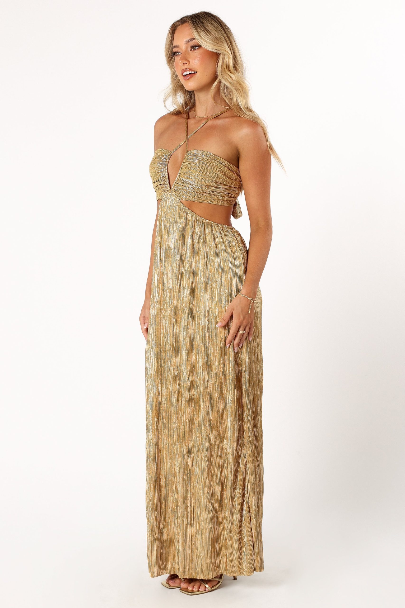 Beyz Midi Dress - Gold - Image 4