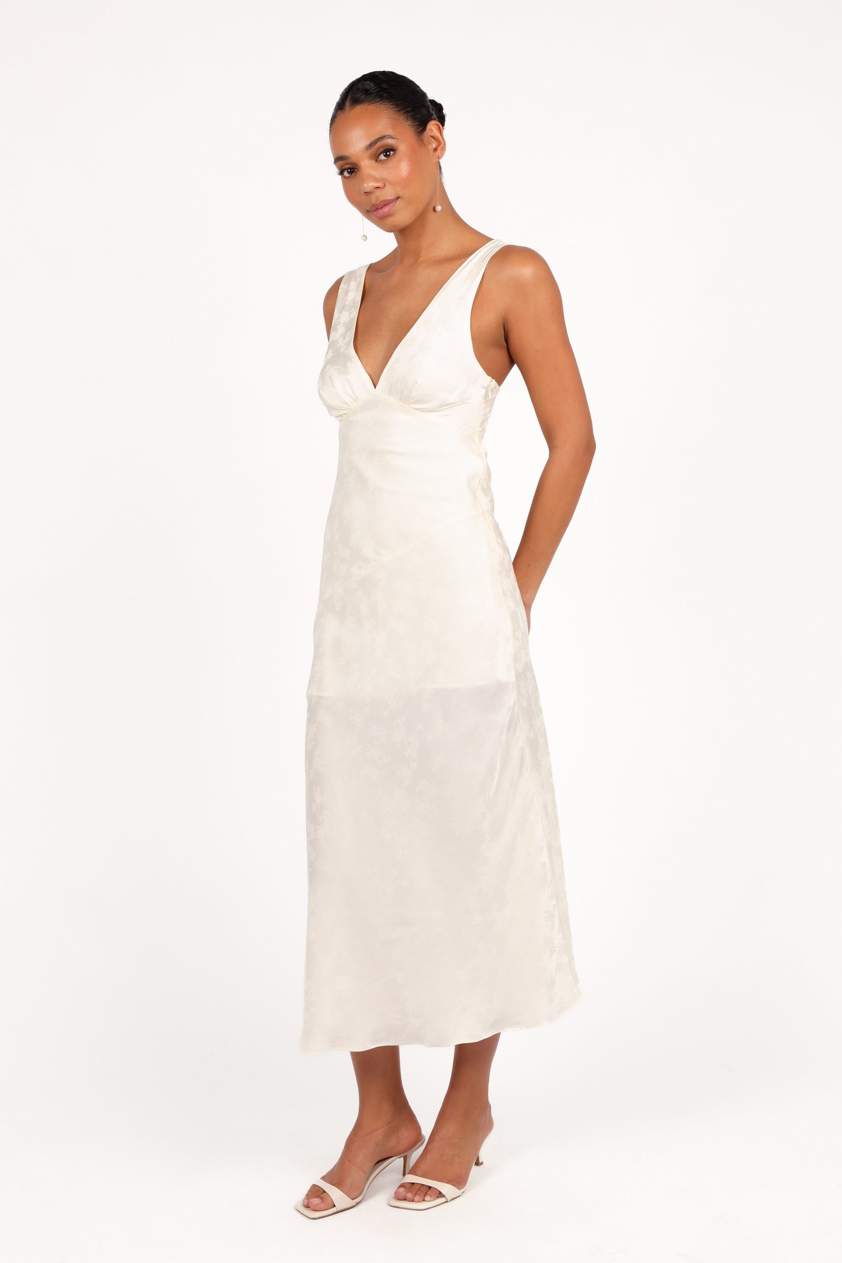 Billie Midi Dress - Ivory - Image 3