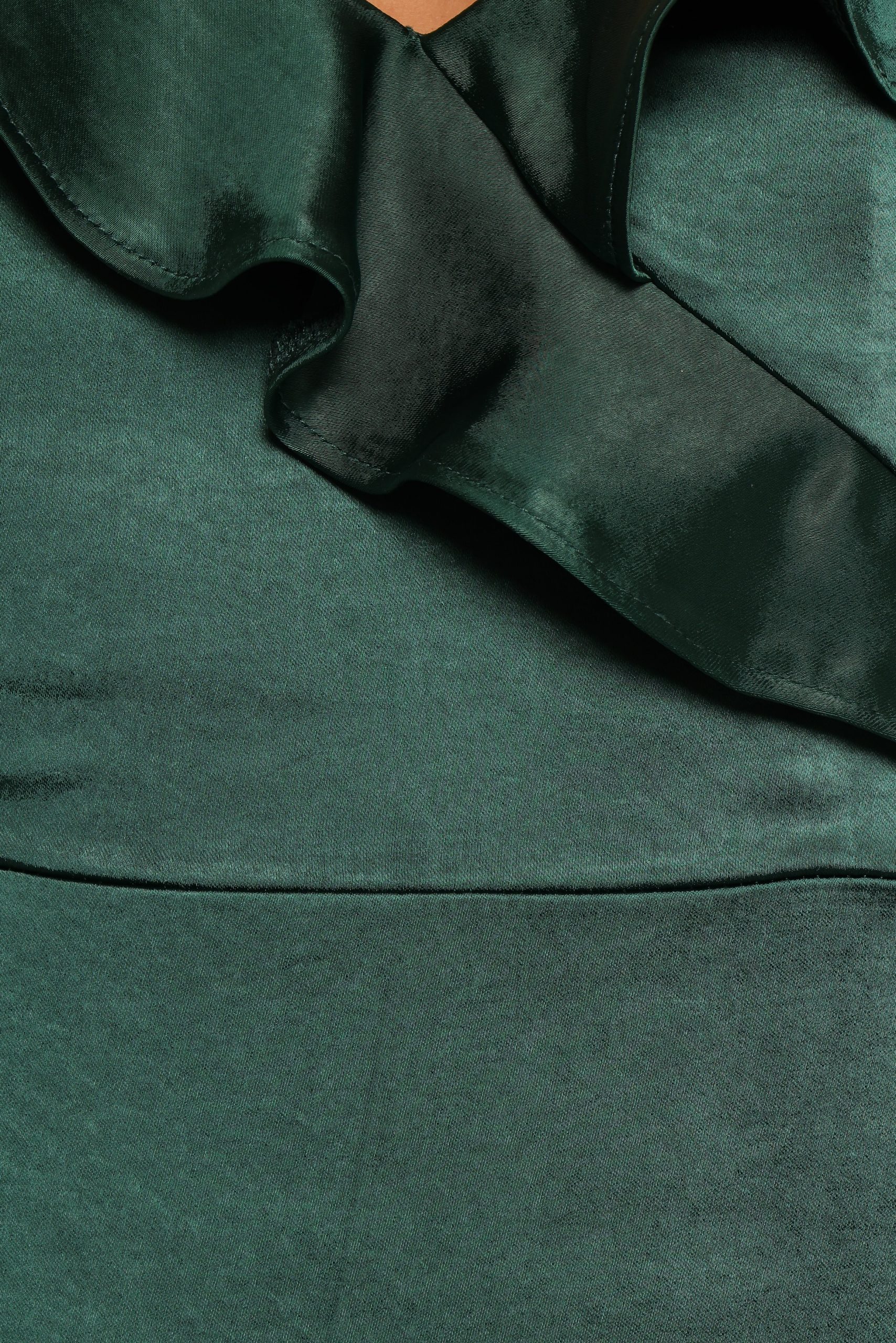 Birdie Wrap Dress - Emerald Green - Image 6