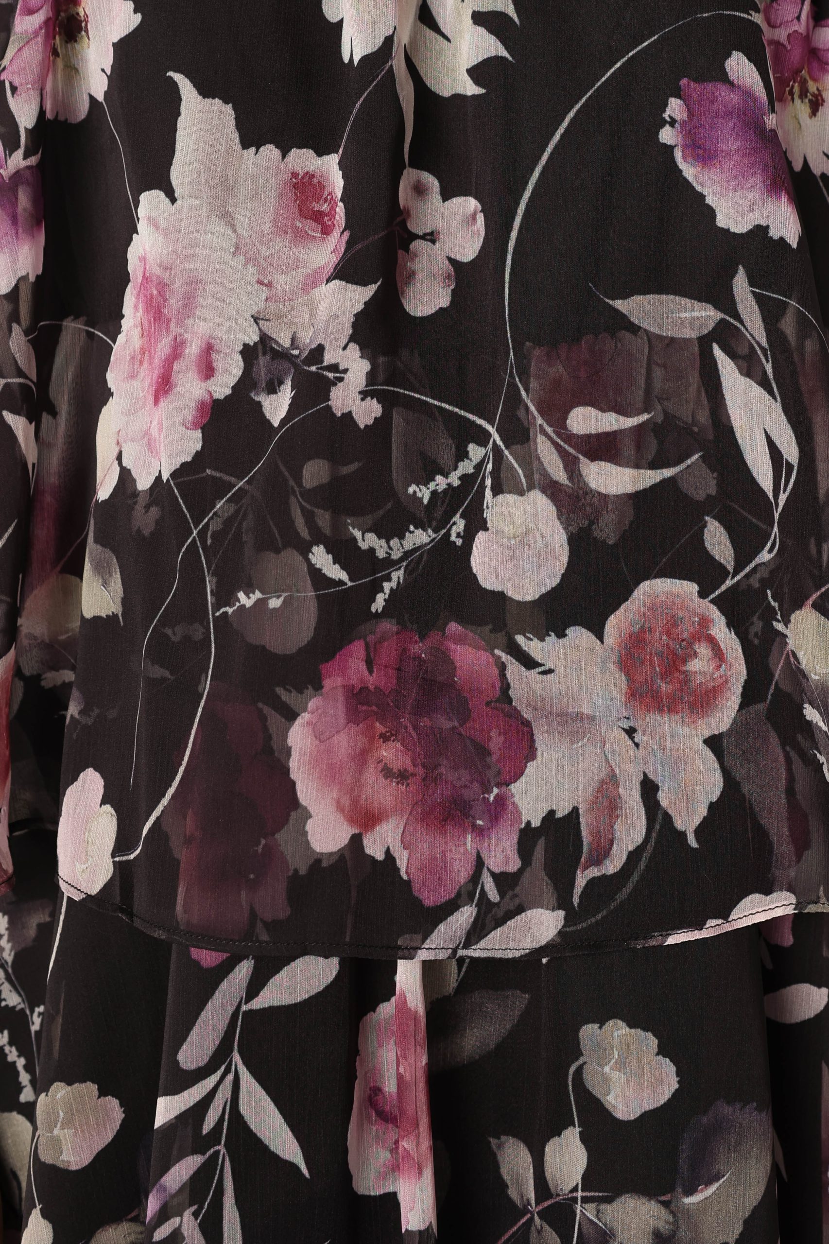 Bloom Strapless Maxi Dress - Black Floral - Image 7