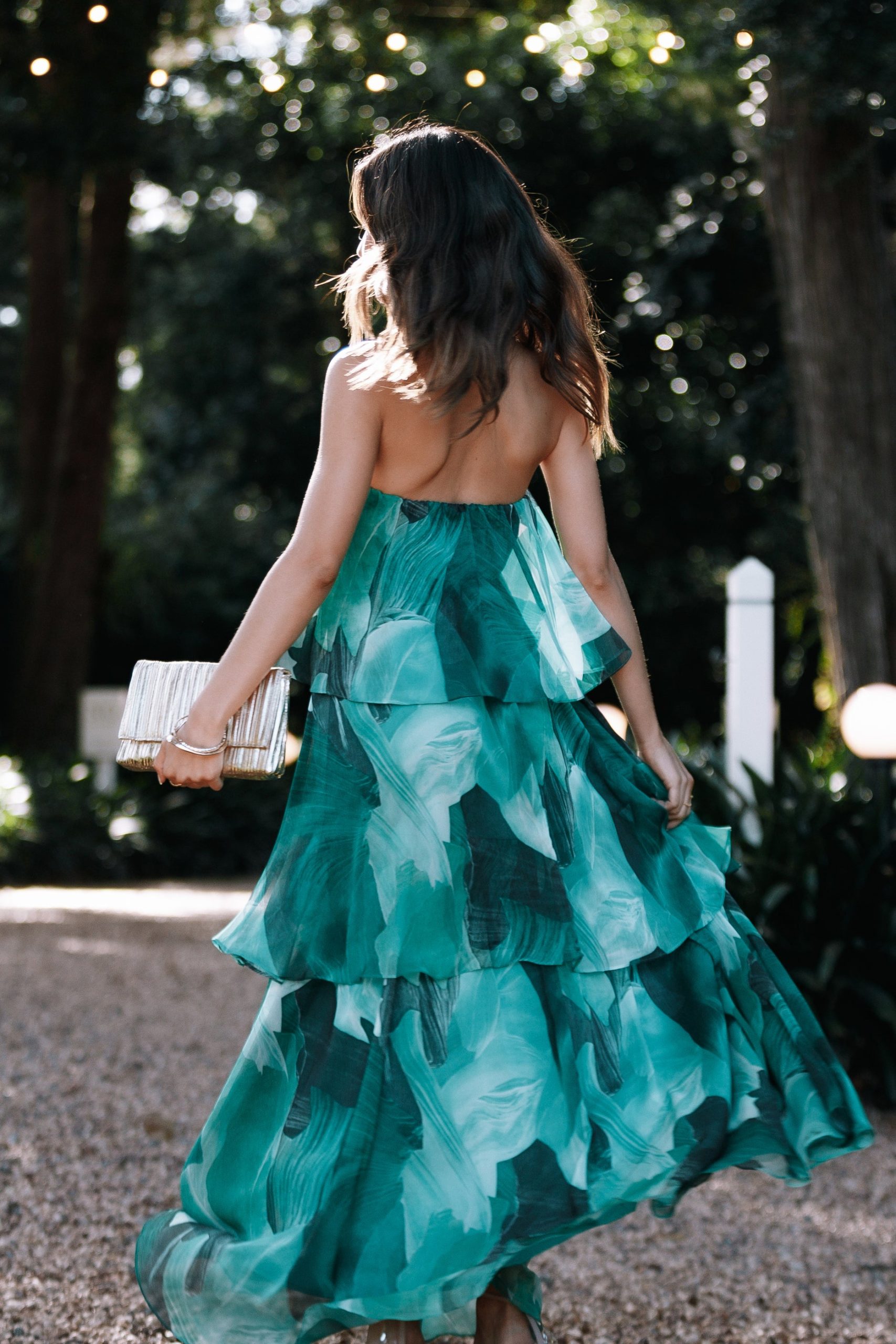 Bloom Strapless Maxi Dress - Green Floral - Image 2