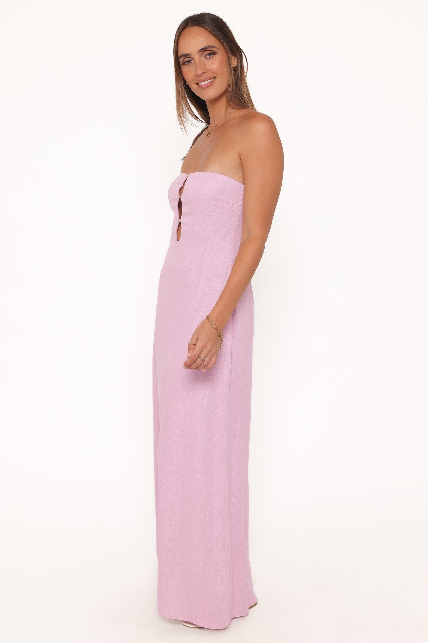 Bolton Strapless Maxi Dress - Lavender - Image 3