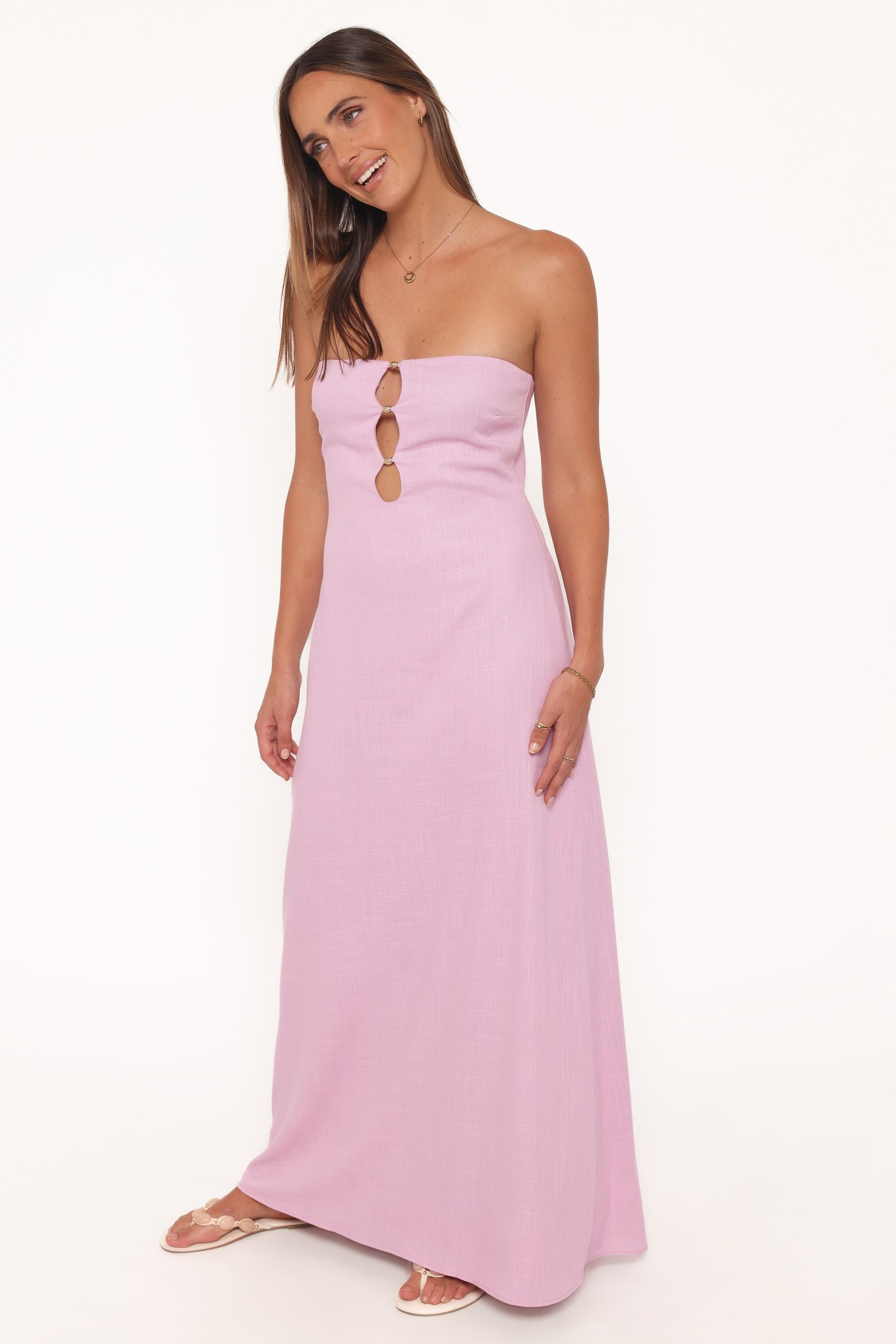 Bolton Strapless Maxi Dress - Lavender - Image 5