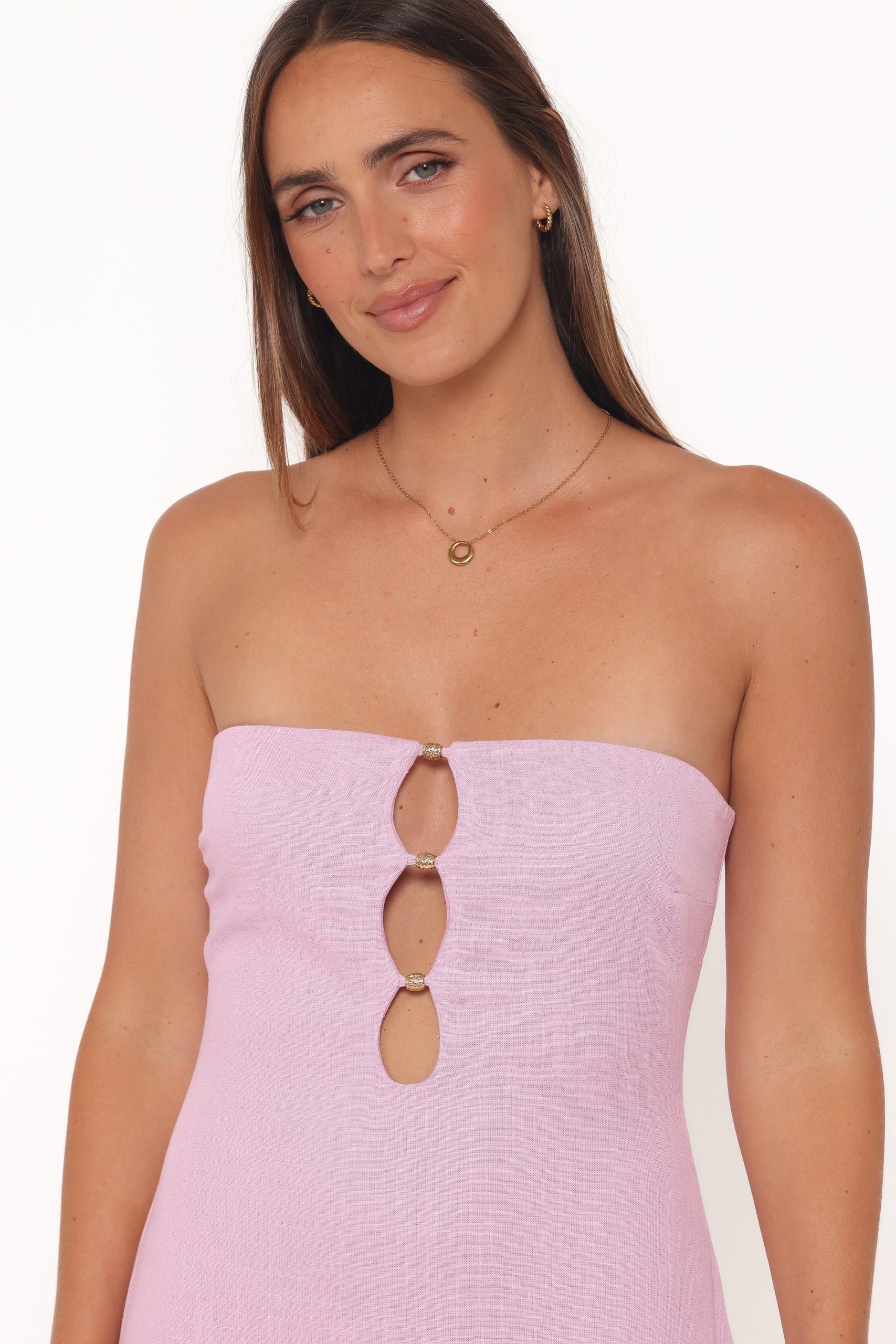 Bolton Strapless Maxi Dress - Lavender - Image 2